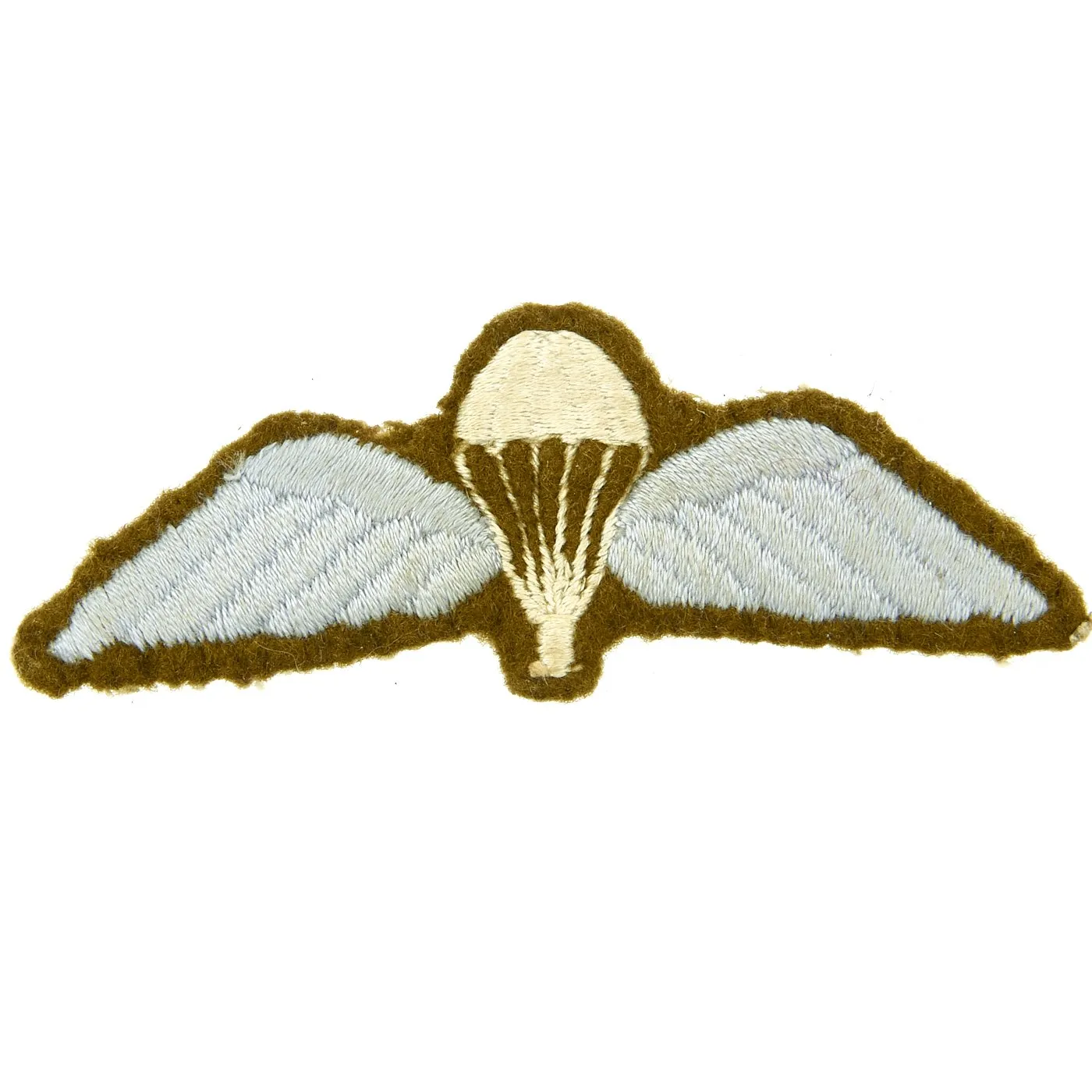 Original British WWII Airborne Parachute Regiment Insignia Badge and Pin Set