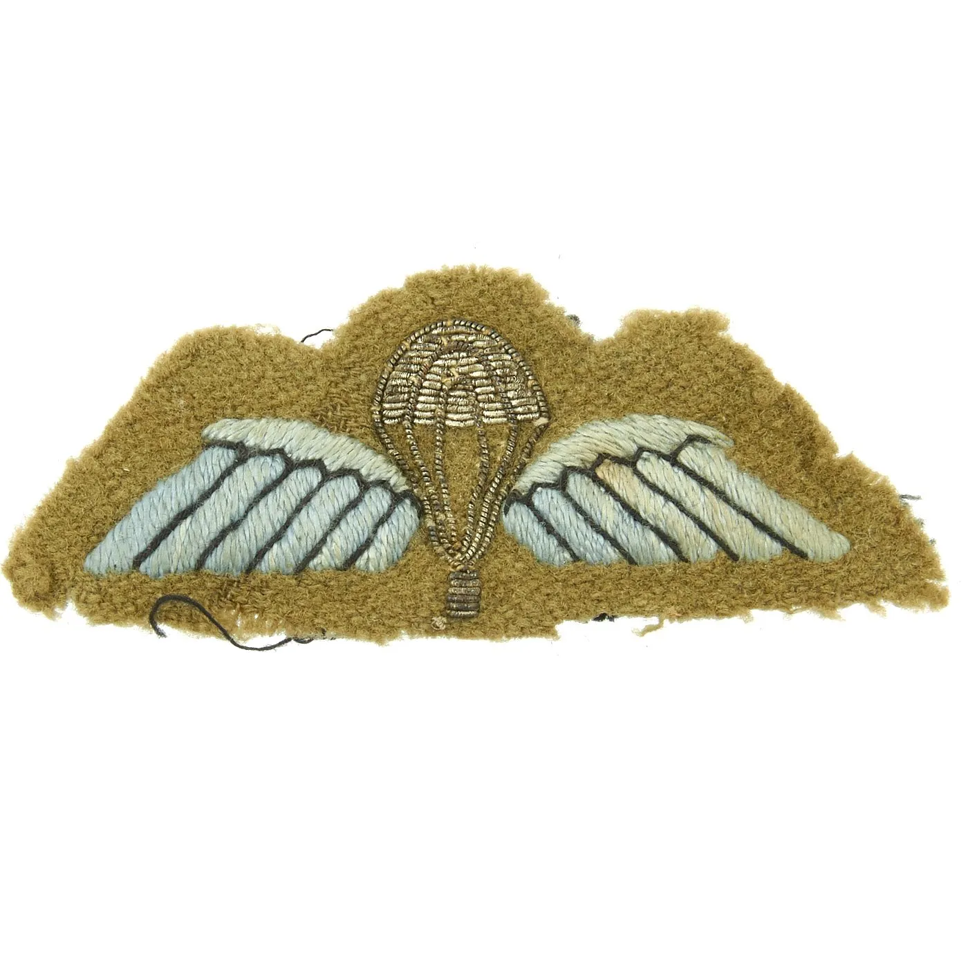 Original British WWII Airborne Parachute Regiment Insignia Badge and Pin Set