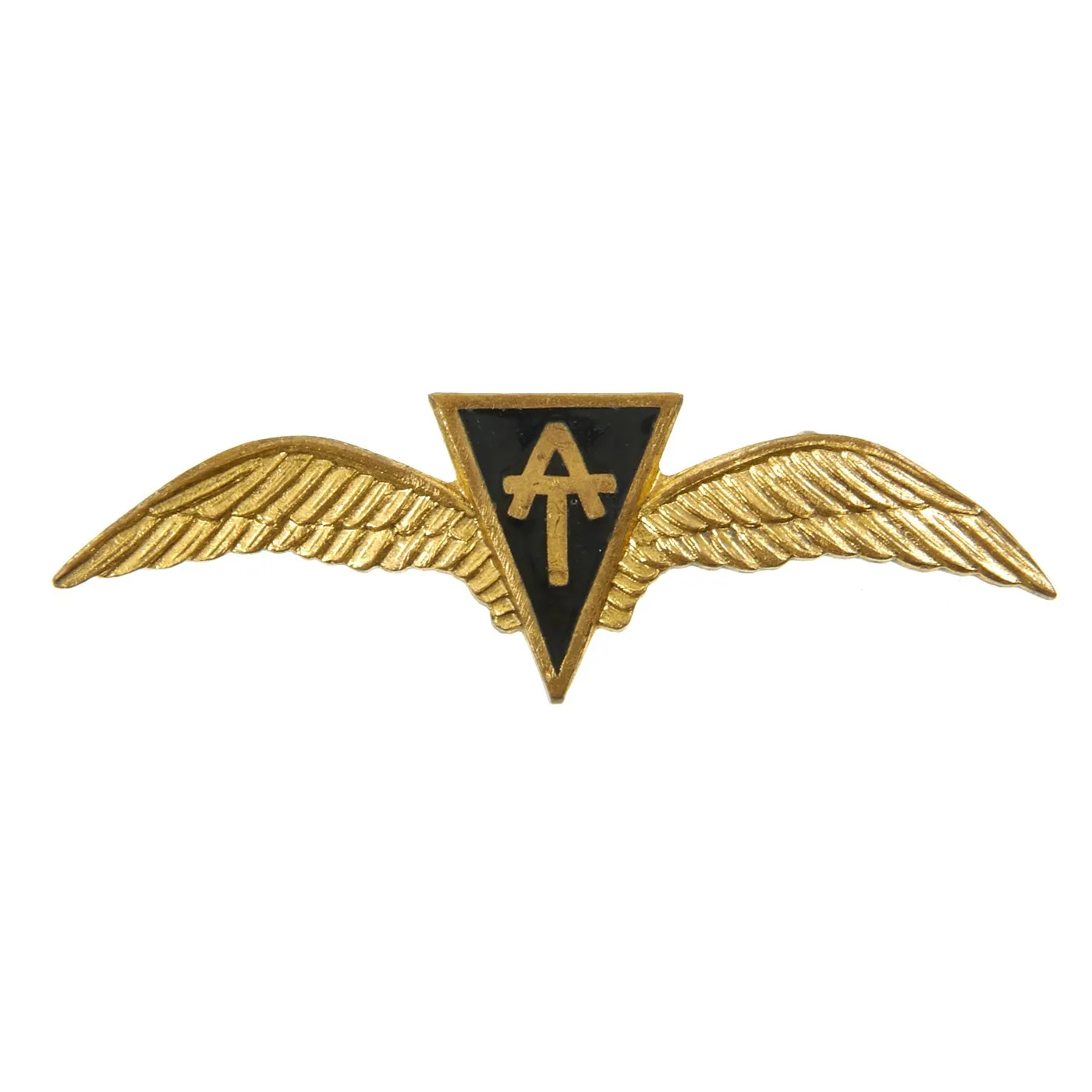 Original British WWII Airborne Parachute Regiment Insignia Badge and Pin Set