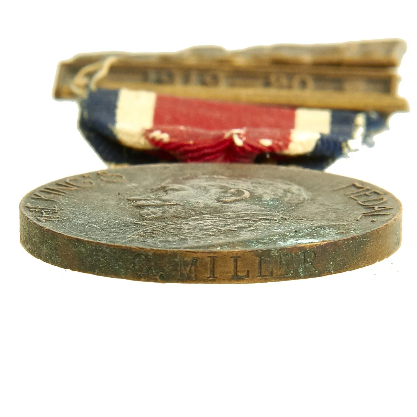 Original British WWII Royal Sussex Regiment Insignia and Medal Collection