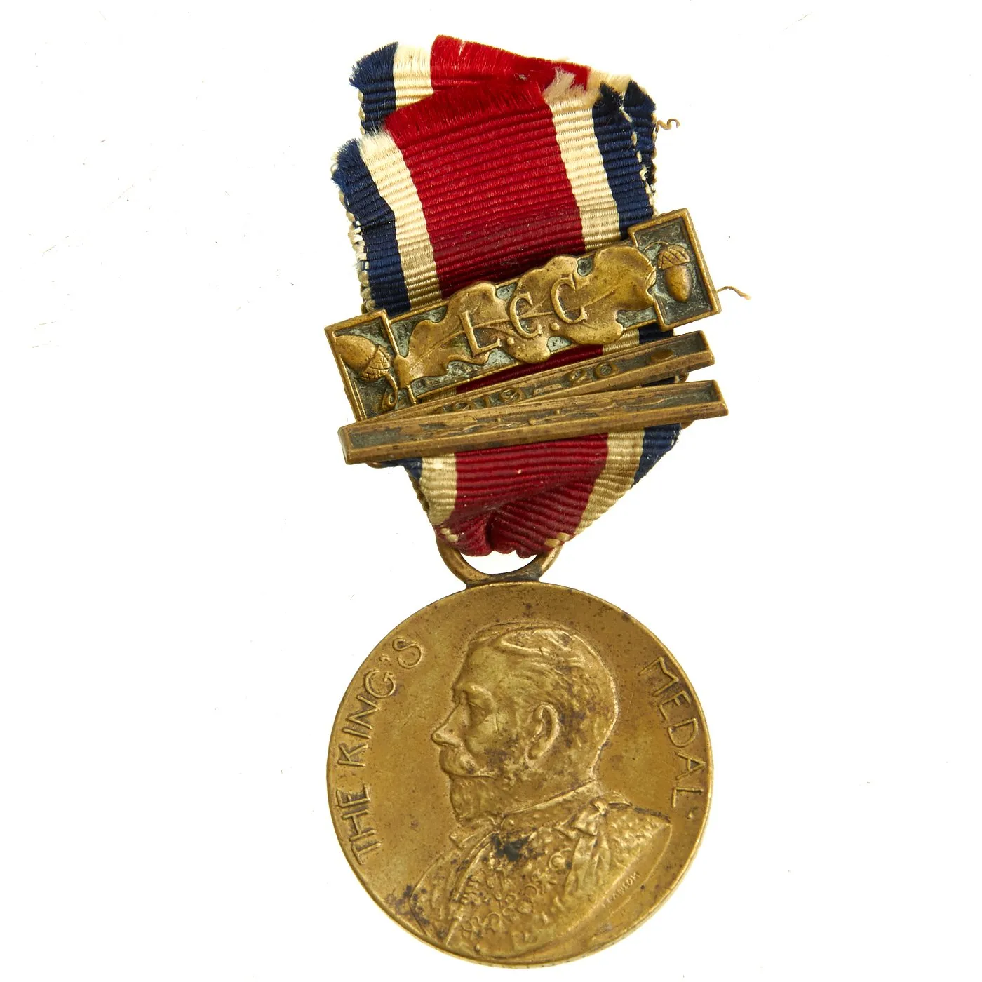 Original British WWII Royal Sussex Regiment Insignia and Medal Collection