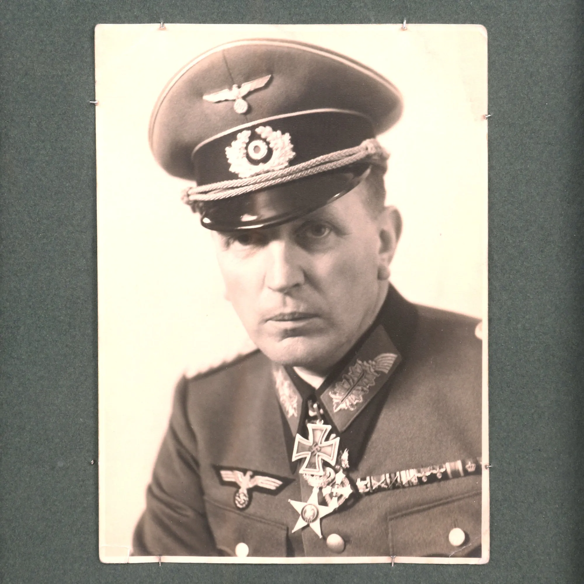 Original German WWII 15th & 18th Panzer Div. Commander Generalleutnant Erwin Menny Uniform, Photo & Document Set - Formerly Part of the A.A.F. Tank Museum