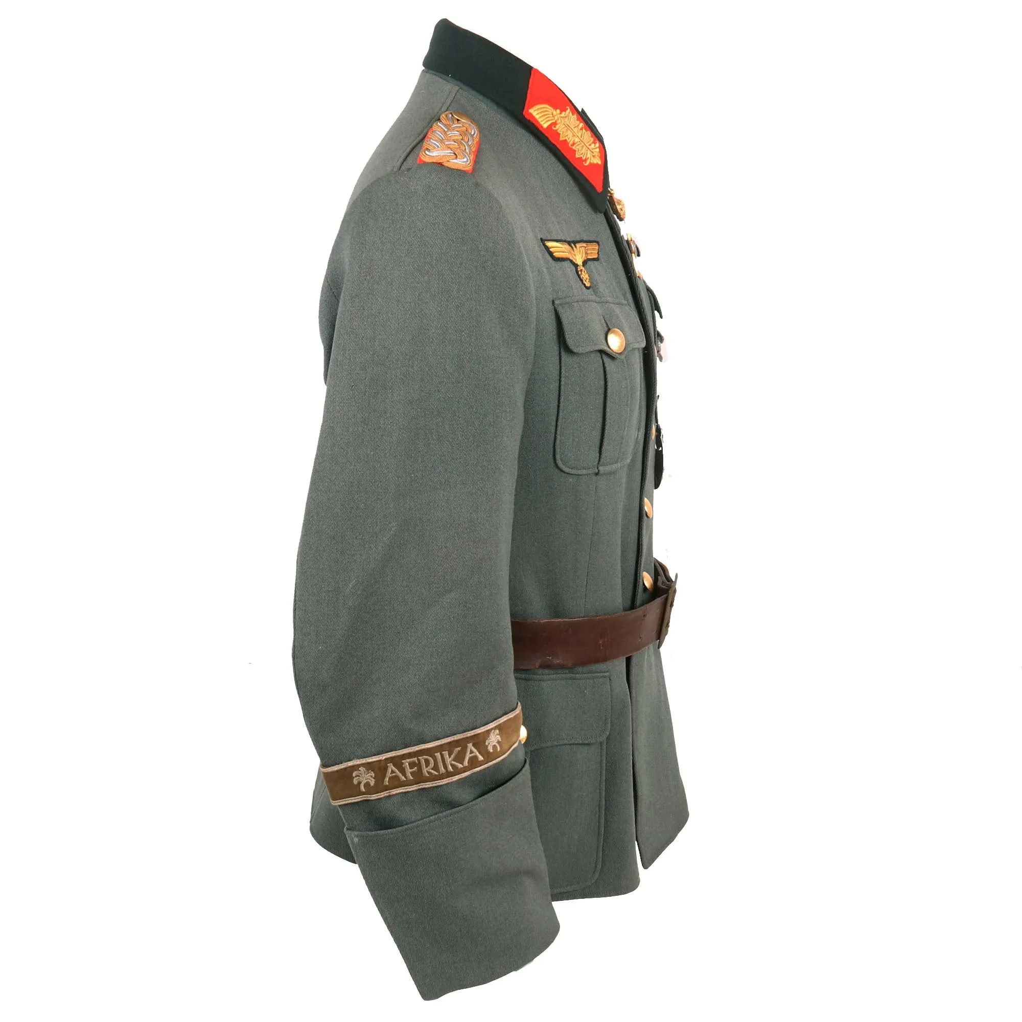 Original German WWII 15th & 18th Panzer Div. Commander Generalleutnant Erwin Menny Uniform, Photo & Document Set - Formerly Part of the A.A.F. Tank Museum