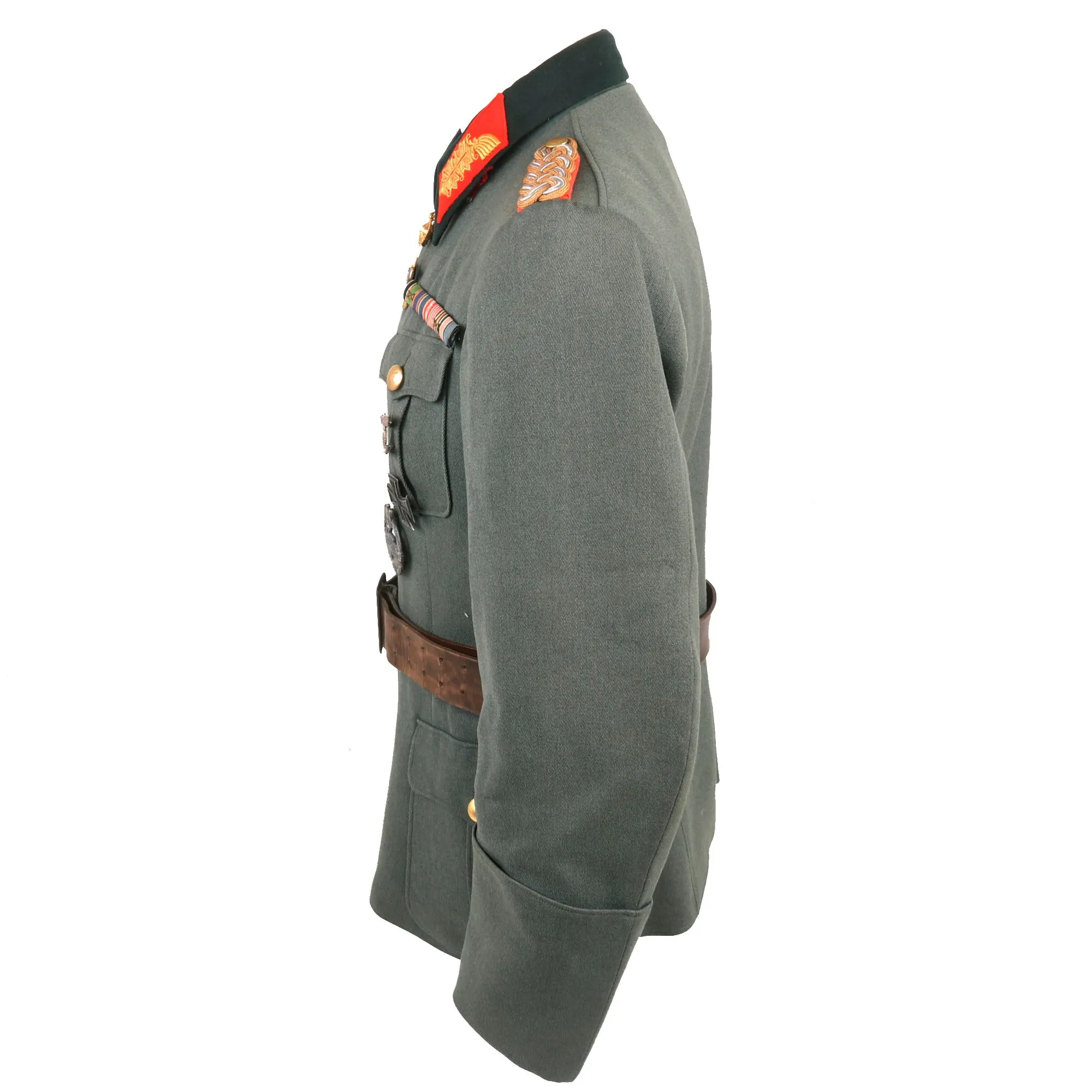 Original German WWII 15th & 18th Panzer Div. Commander Generalleutnant Erwin Menny Uniform, Photo & Document Set - Formerly Part of the A.A.F. Tank Museum