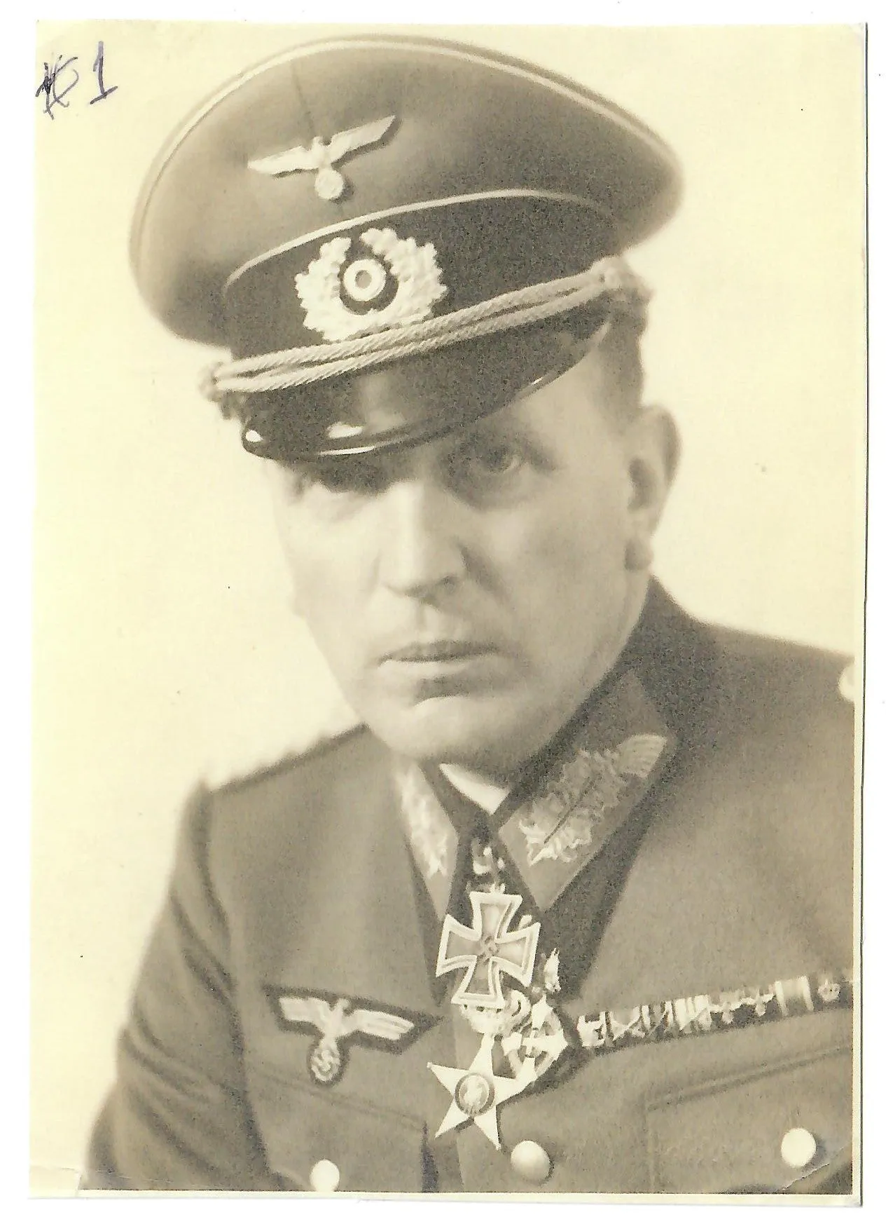 Original German WWII 15th & 18th Panzer Div. Commander Generalleutnant Erwin Menny Uniform, Photo & Document Set - Formerly Part of the A.A.F. Tank Museum