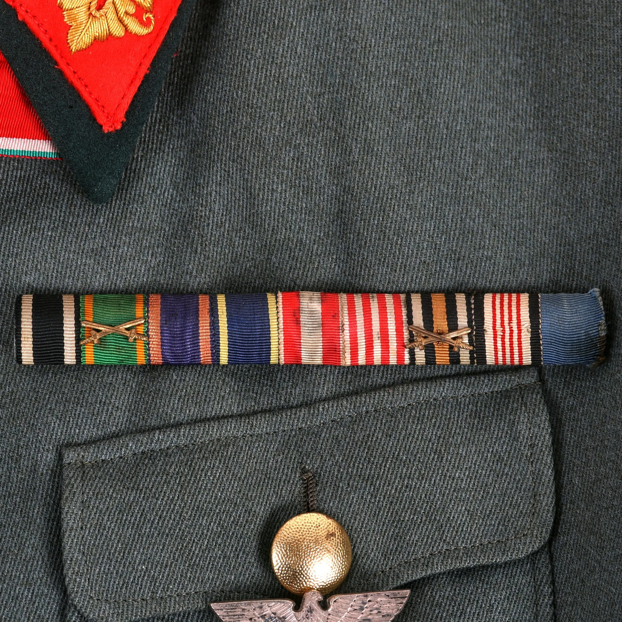 Original German WWII 15th & 18th Panzer Div. Commander Generalleutnant Erwin Menny Uniform, Photo & Document Set - Formerly Part of the A.A.F. Tank Museum