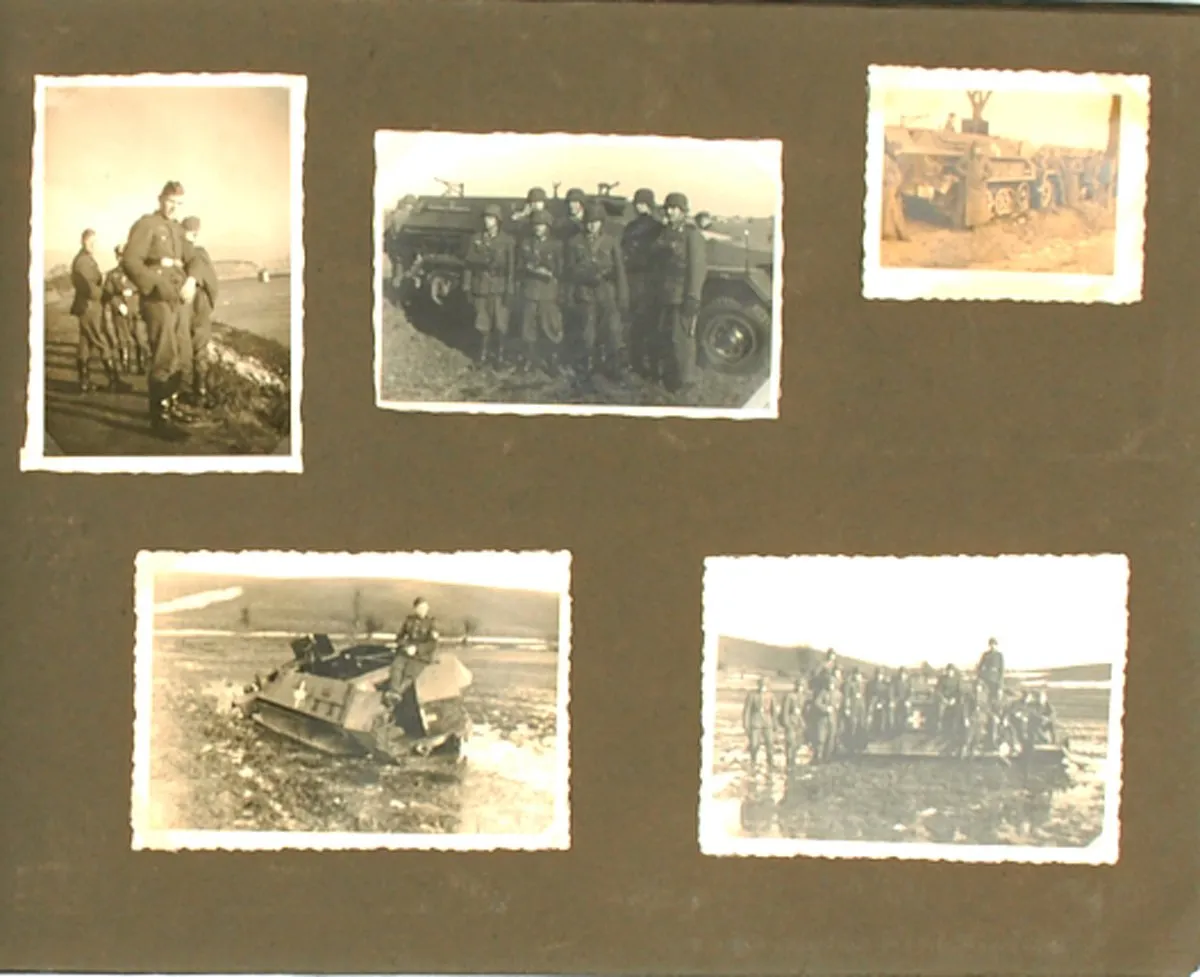 Original German WWII 1942-1943 Panzer Grenadier NCO Photo Album - 300 Photos