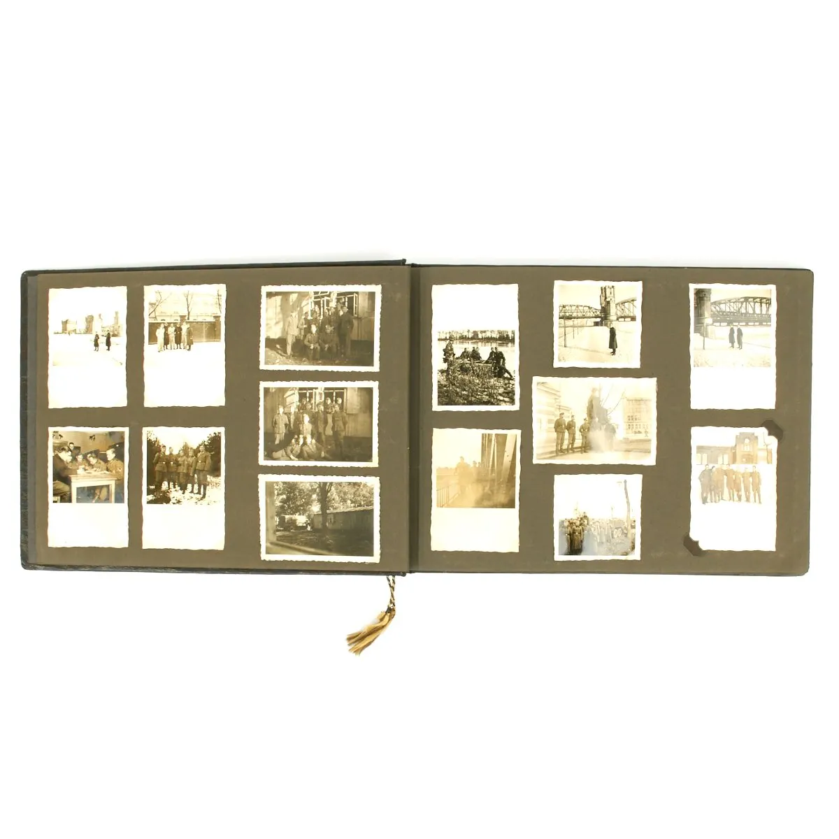 Original German WWII 1942-1943 Panzer Grenadier NCO Photo Album - 300 Photos