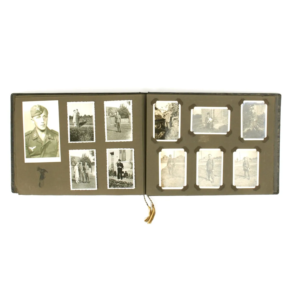 Original German WWII 1942-1943 Panzer Grenadier NCO Photo Album - 300 Photos