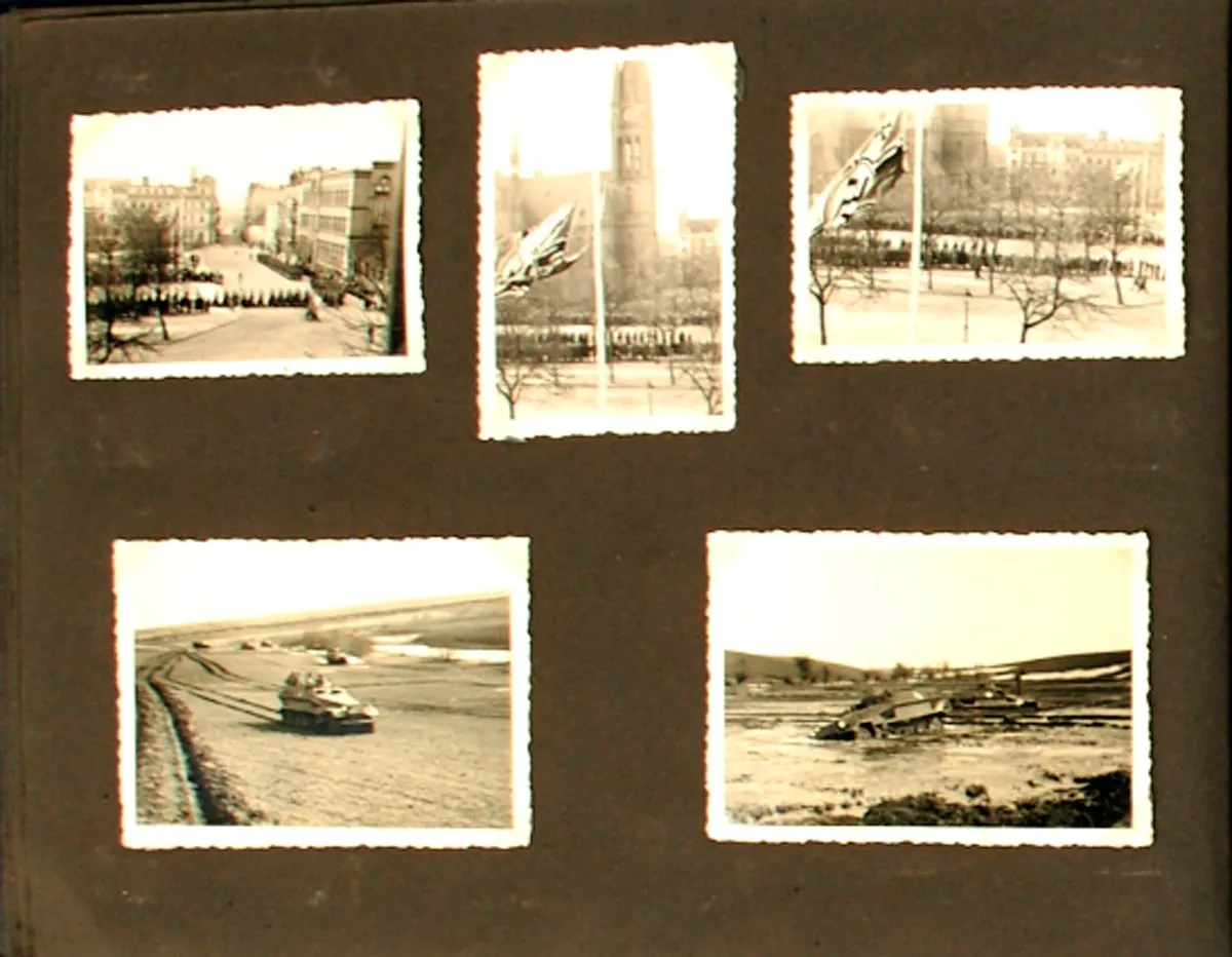 Original German WWII 1942-1943 Panzer Grenadier NCO Photo Album - 300 Photos