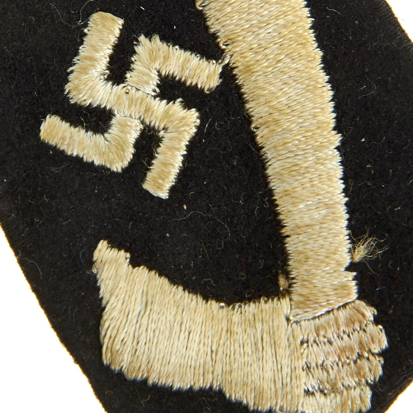 Original German WWII Croatian 13th Waffen SS Mountain Division "Handschar" Collar Tab
