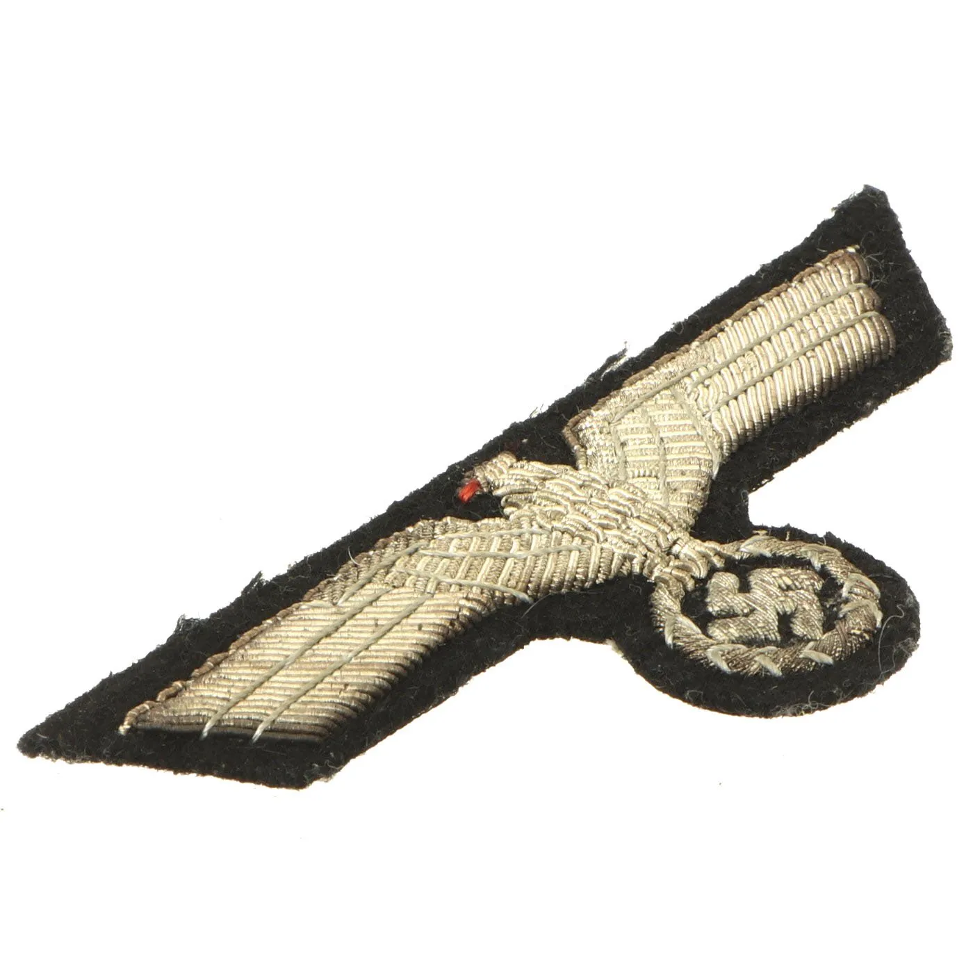 Original German WWII Early War Bullion Embroidered Panzer Officer Breast Eagle Insignia