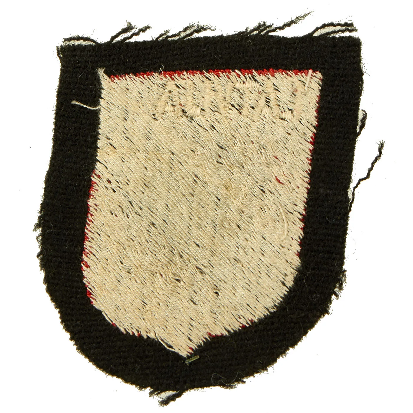 Original German WWII Embroidered Waffen SS Latvian Volunteer Shield Sleeve Insignia