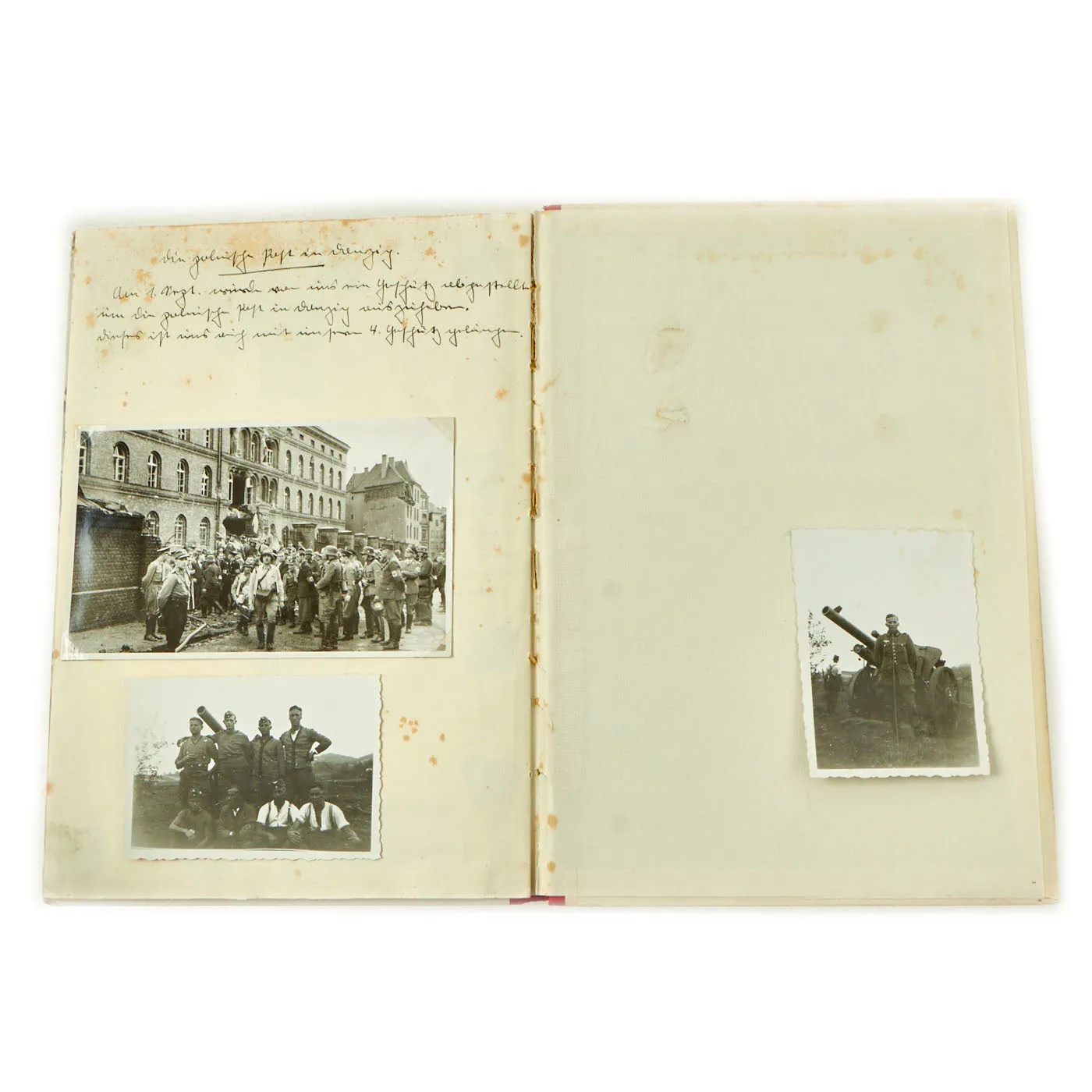 Original German WWII “Erinnerungsbuch VI. Armeekorps” Remembrance Book For the 6th Army With Personal Photos and Account of Poland / France Invasion and Adolf AH