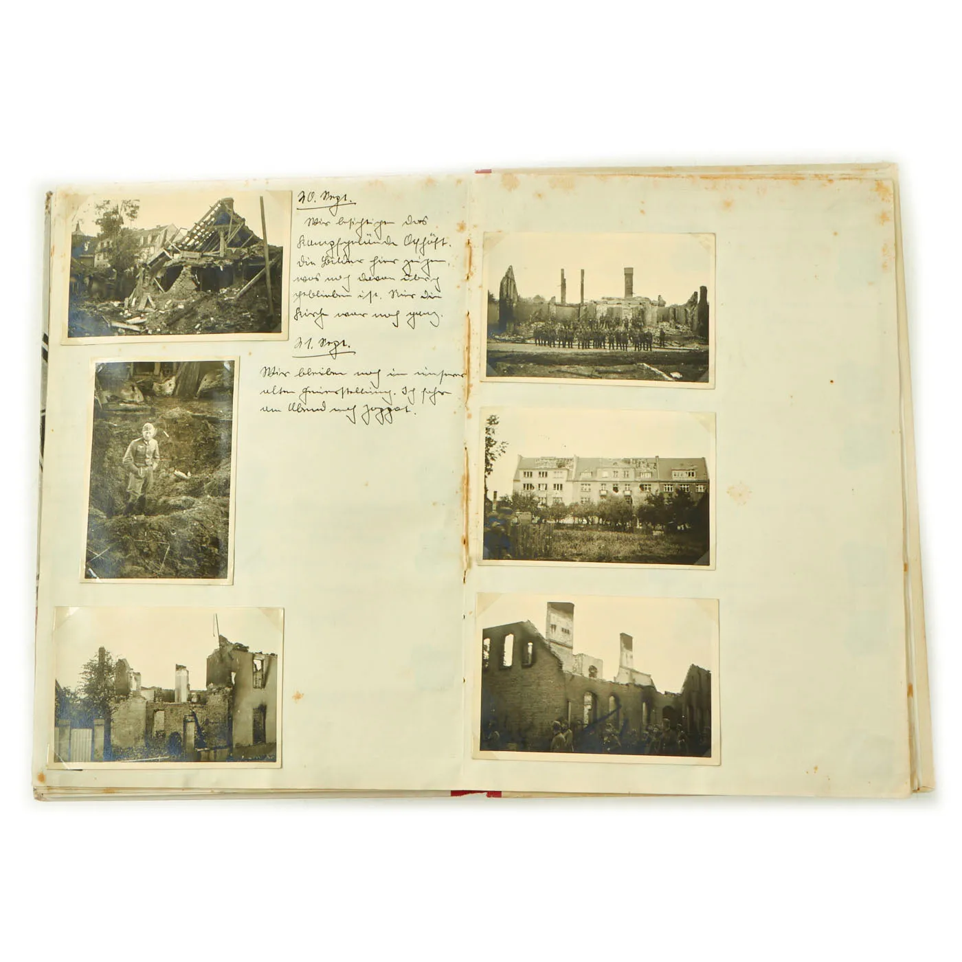 Original German WWII “Erinnerungsbuch VI. Armeekorps” Remembrance Book For the 6th Army With Personal Photos and Account of Poland / France Invasion and Adolf AH