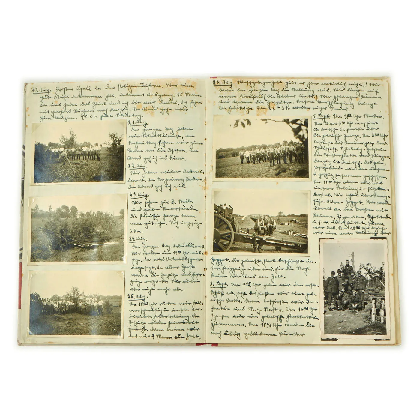 Original German WWII “Erinnerungsbuch VI. Armeekorps” Remembrance Book For the 6th Army With Personal Photos and Account of Poland / France Invasion and Adolf AH