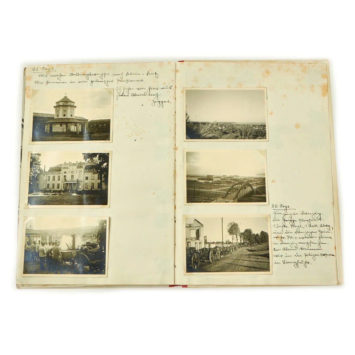 Original German WWII “Erinnerungsbuch VI. Armeekorps” Remembrance Book For the 6th Army With Personal Photos and Account of Poland / France Invasion and Adolf AH