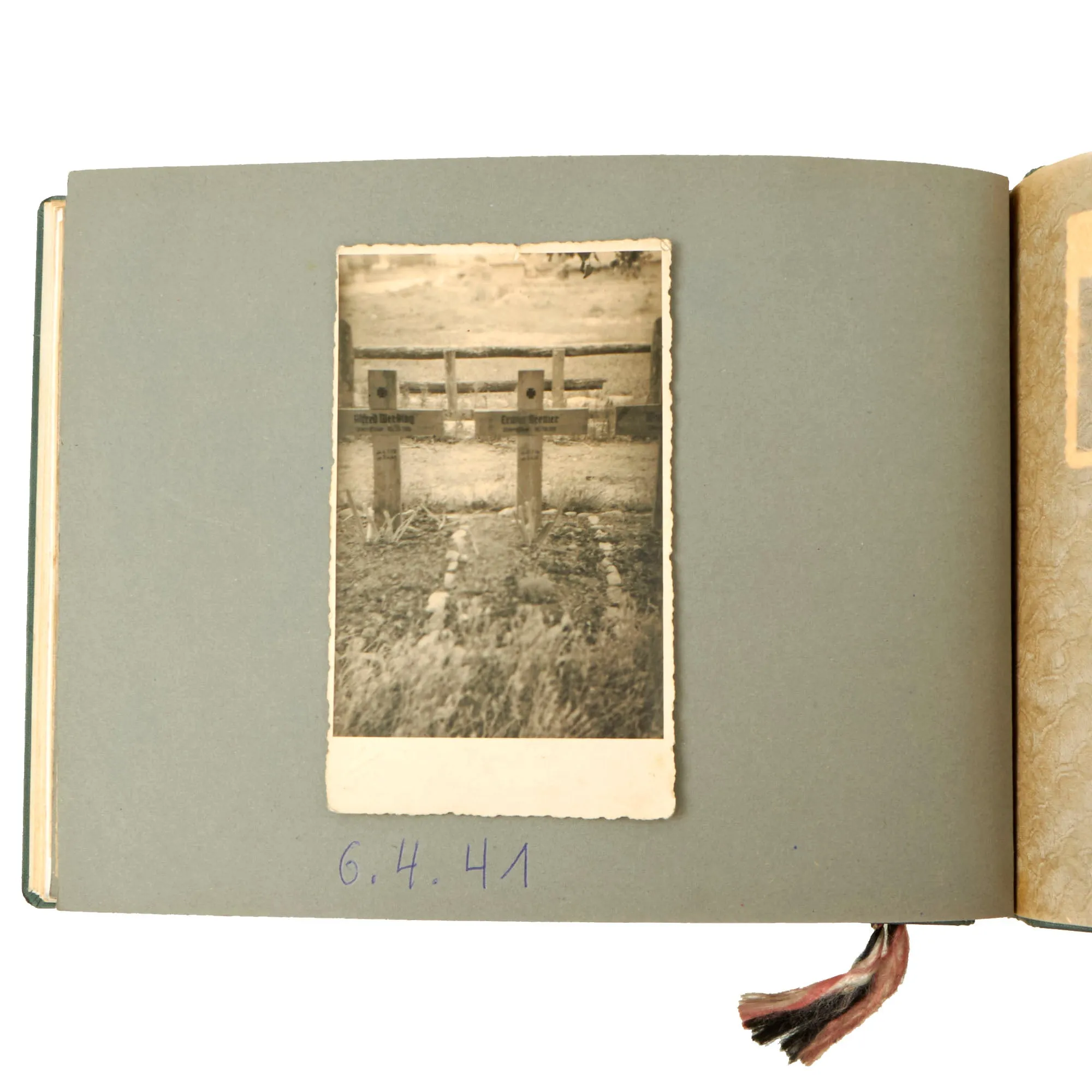Original German WWII Named KIA Heer Army 12th Machine Gun Company 37th Infantry Regiment Photo Album - 55 Photos - Killed in Greece 1941