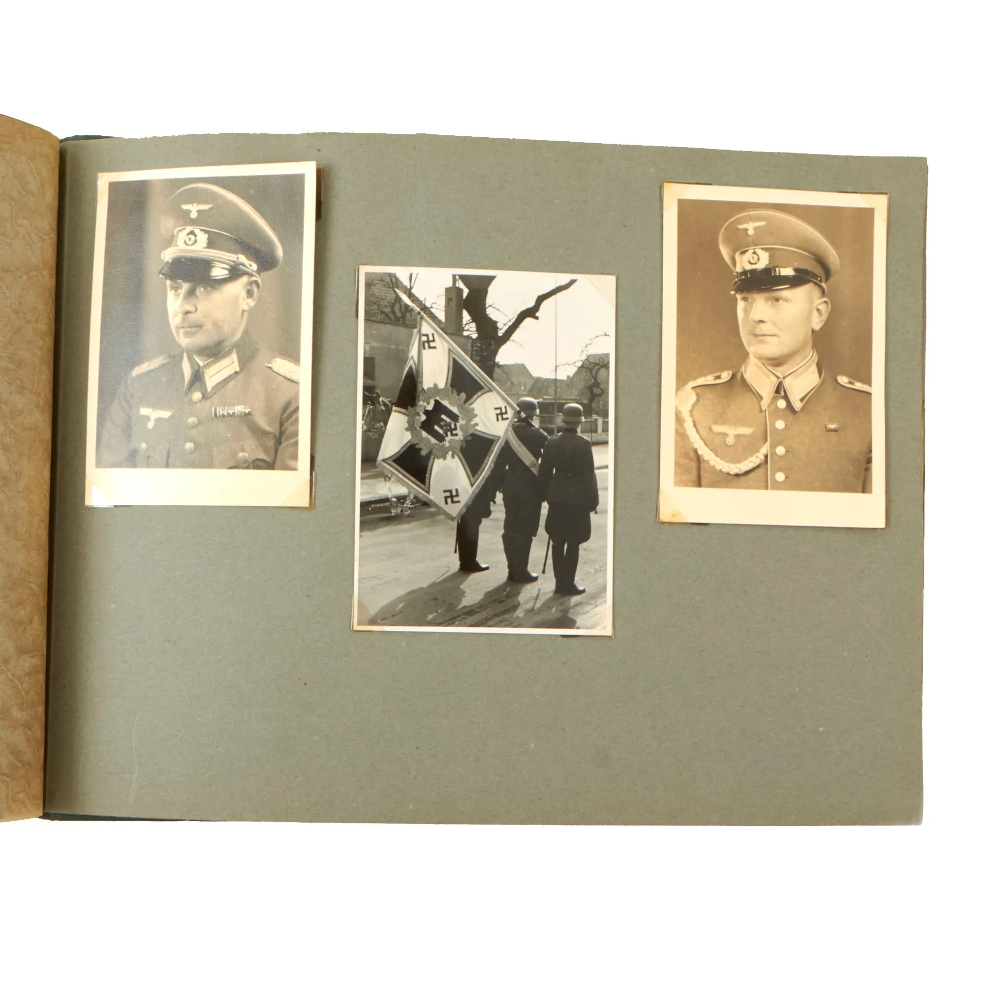 Original German WWII Named KIA Heer Army 12th Machine Gun Company 37th Infantry Regiment Photo Album - 55 Photos - Killed in Greece 1941