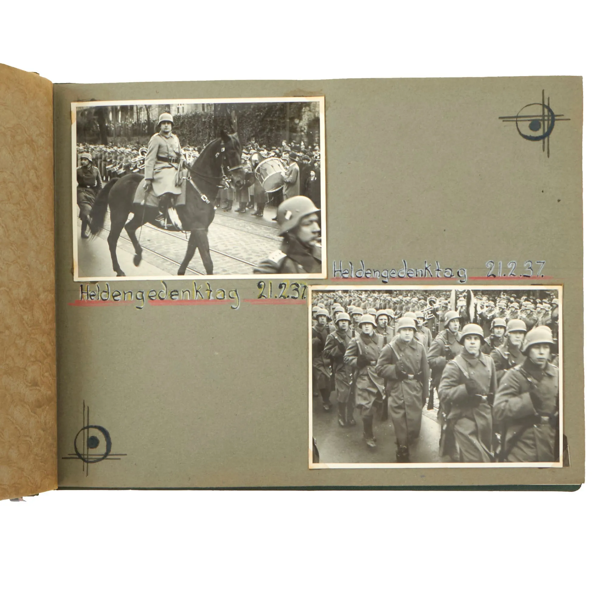 Original German WWII Named KIA Heer Army 12th Machine Gun Company 37th Infantry Regiment Photo Album - 55 Photos - Killed in Greece 1941