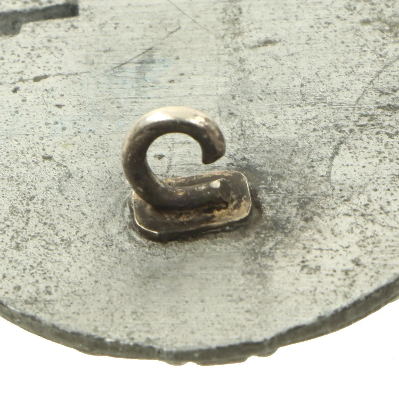Original German WWII Silver Grade Panzer Assault Tank Badge - Solid Flat Back Version
