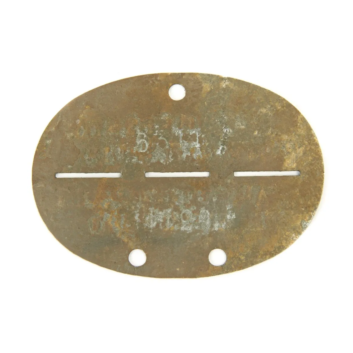 Original German WWII SS Identity Dog Tag Disc - 15th Waffen Grenadier Division of the SS (1st Latvian)