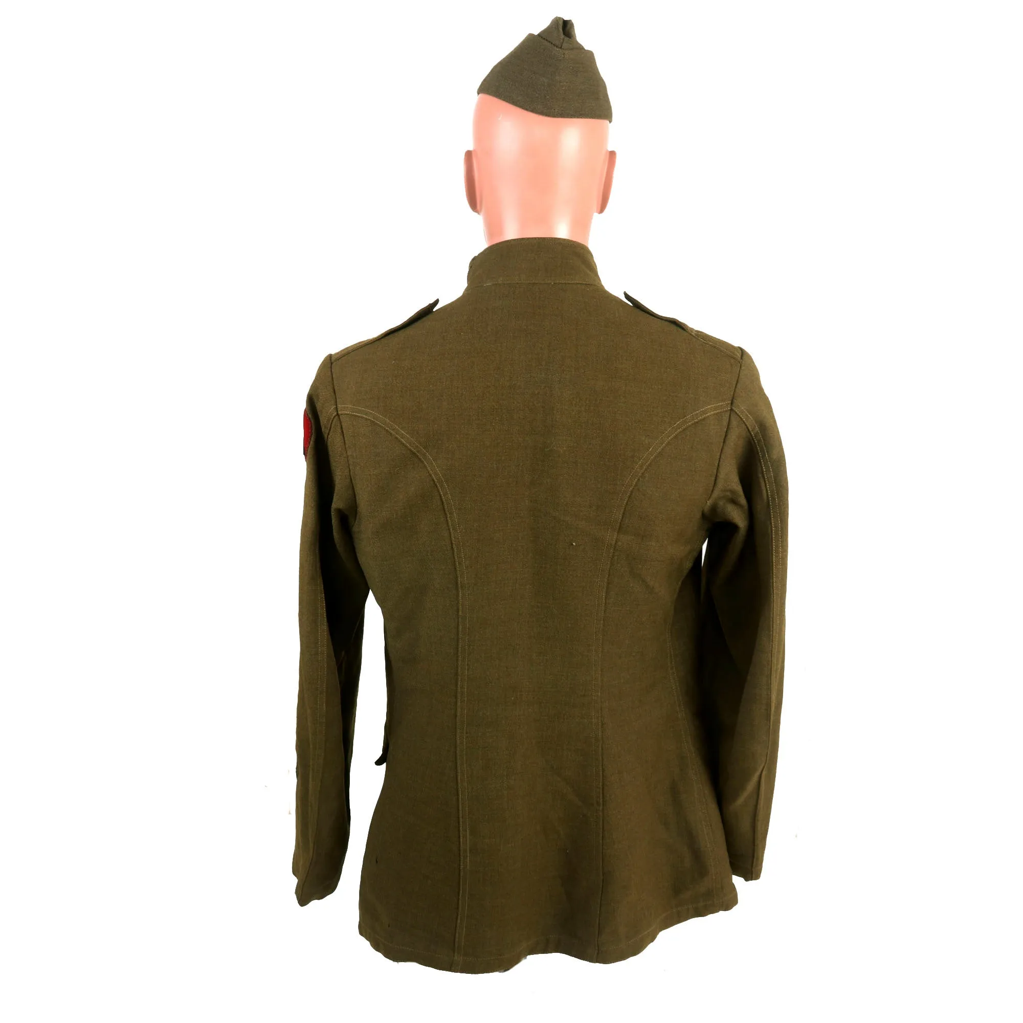 Original Identified WWI U.S. 76th Division Field Artillery Uniform & Field Gear Grouping - 302nd Field Artillery