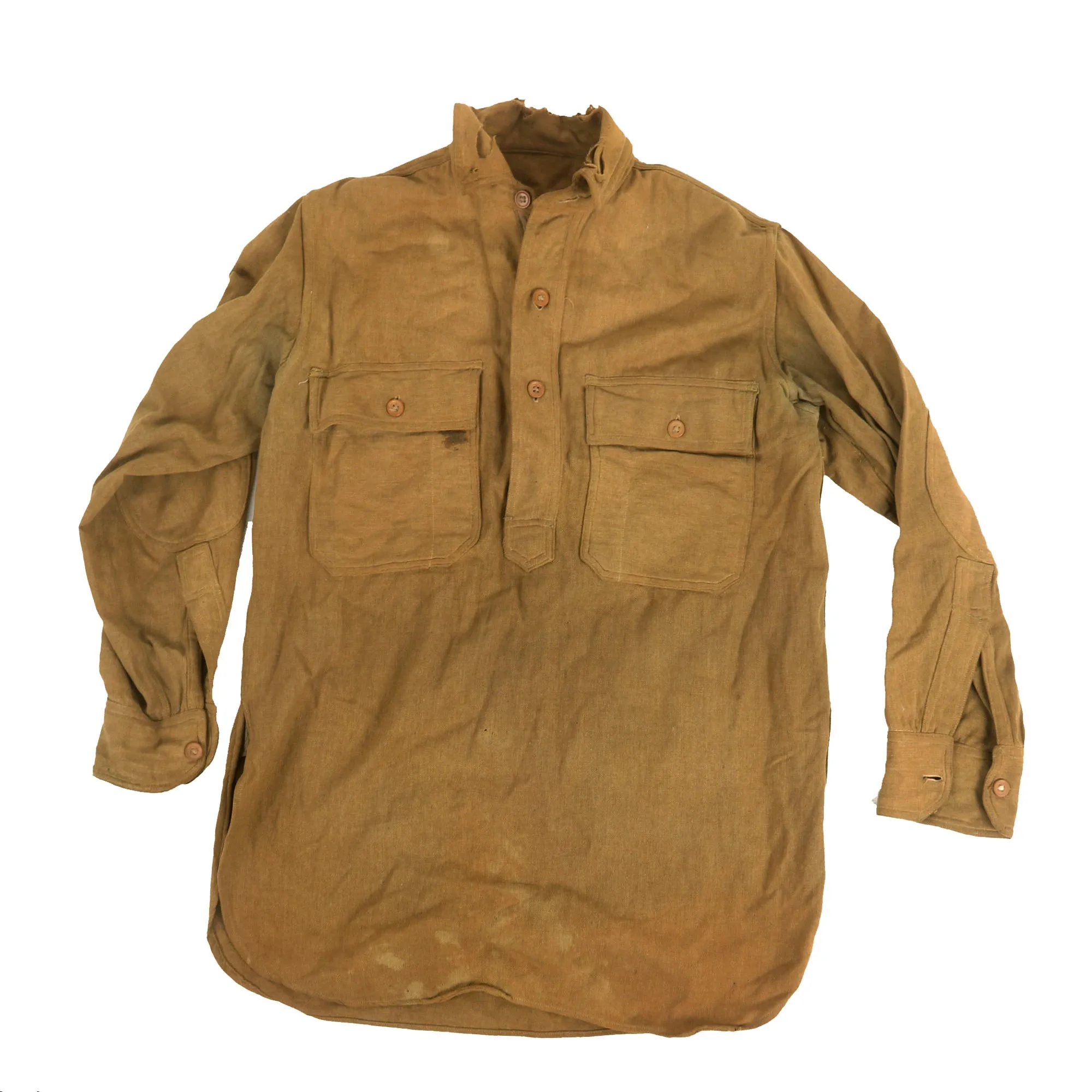 Original Identified WWI U.S. 76th Division Field Artillery Uniform & Field Gear Grouping - 302nd Field Artillery