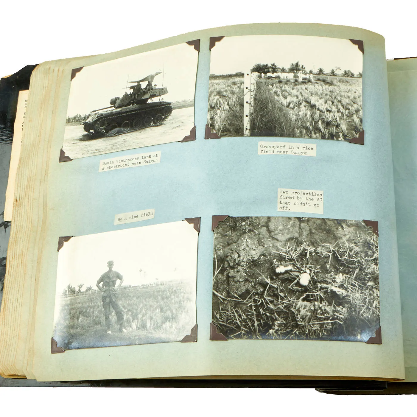 Original U.S. Vietnam War Named 3rd Squadron, 5th Cavalry Regiment, 9th Infantry Division Photo Album of Captain John Reichley - Over 120 Photos and Magazine / Newspaper Clippings