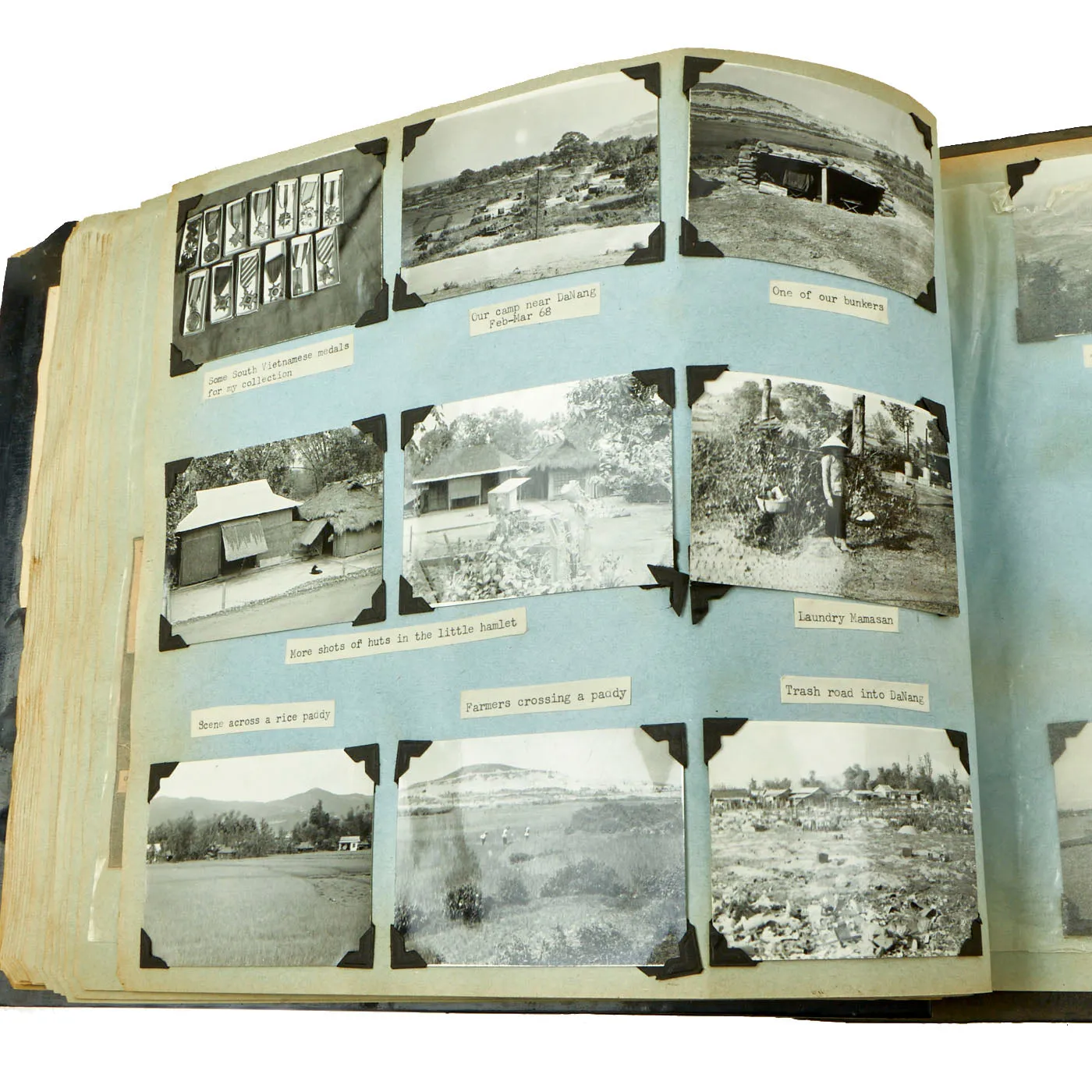 Original U.S. Vietnam War Named 3rd Squadron, 5th Cavalry Regiment, 9th Infantry Division Photo Album of Captain John Reichley - Over 120 Photos and Magazine / Newspaper Clippings