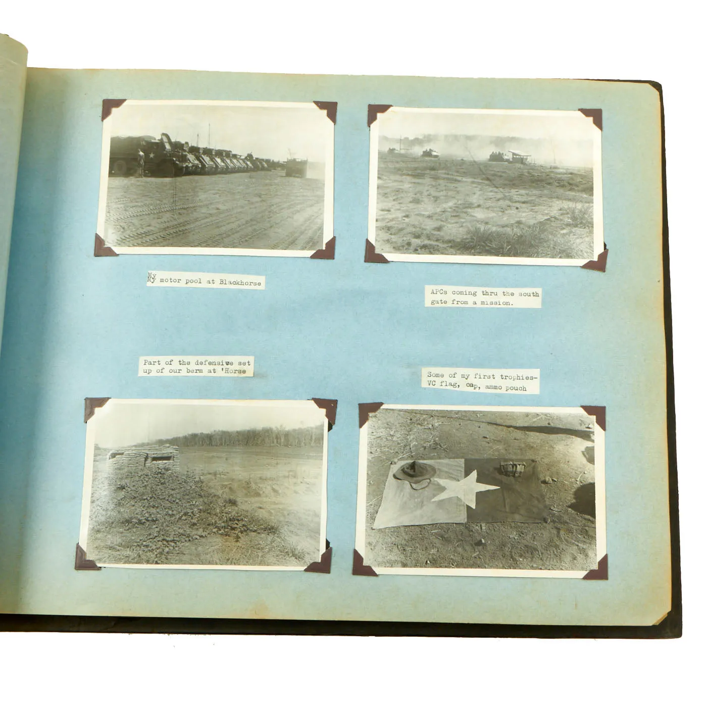Original U.S. Vietnam War Named 3rd Squadron, 5th Cavalry Regiment, 9th Infantry Division Photo Album of Captain John Reichley - Over 120 Photos and Magazine / Newspaper Clippings