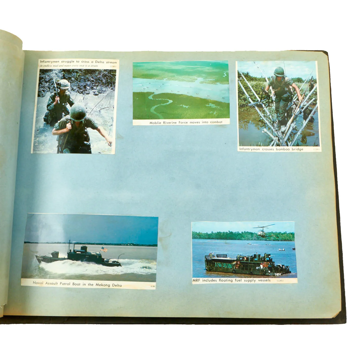 Original U.S. Vietnam War Named 3rd Squadron, 5th Cavalry Regiment, 9th Infantry Division Photo Album of Captain John Reichley - Over 120 Photos and Magazine / Newspaper Clippings