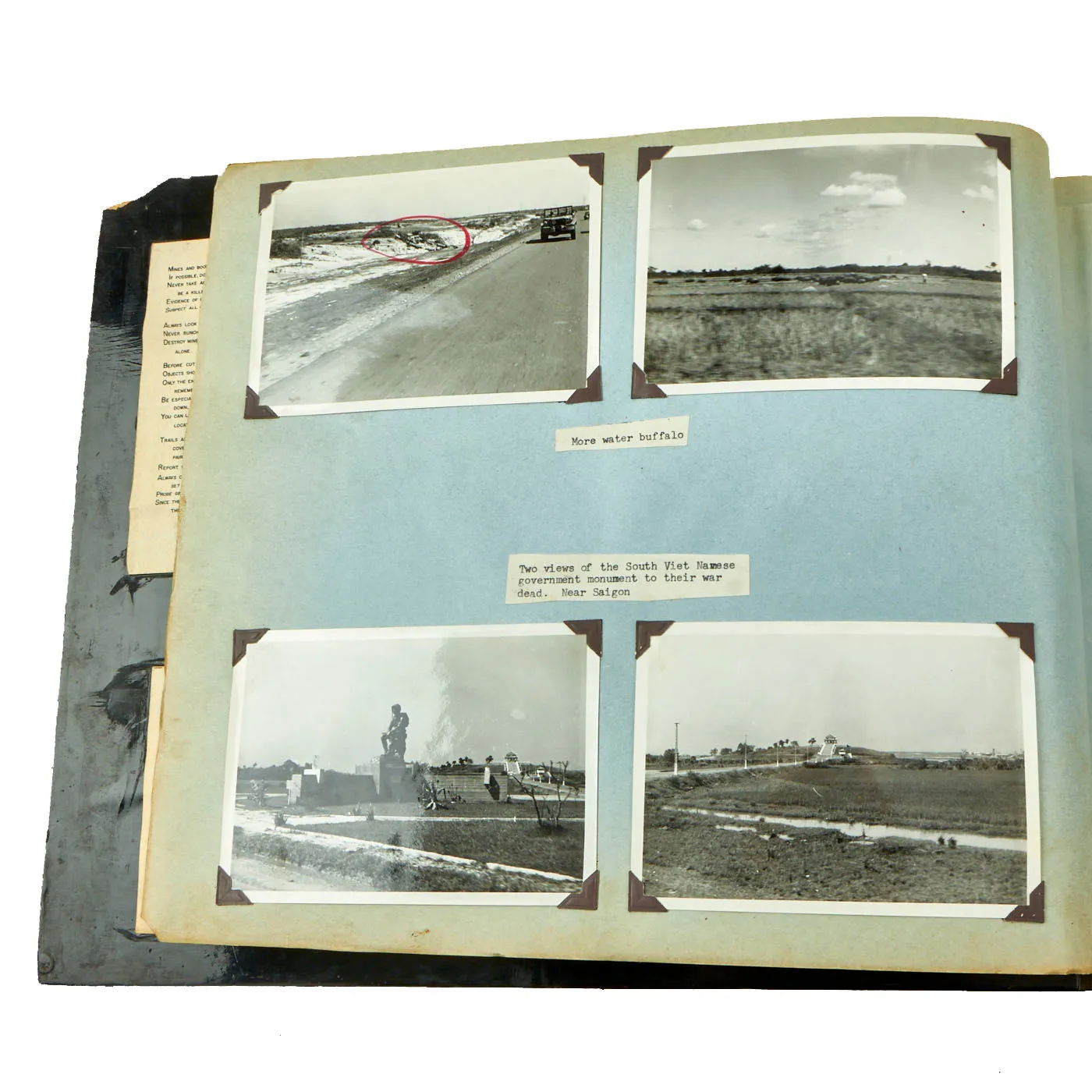 Original U.S. Vietnam War Named 3rd Squadron, 5th Cavalry Regiment, 9th Infantry Division Photo Album of Captain John Reichley - Over 120 Photos and Magazine / Newspaper Clippings