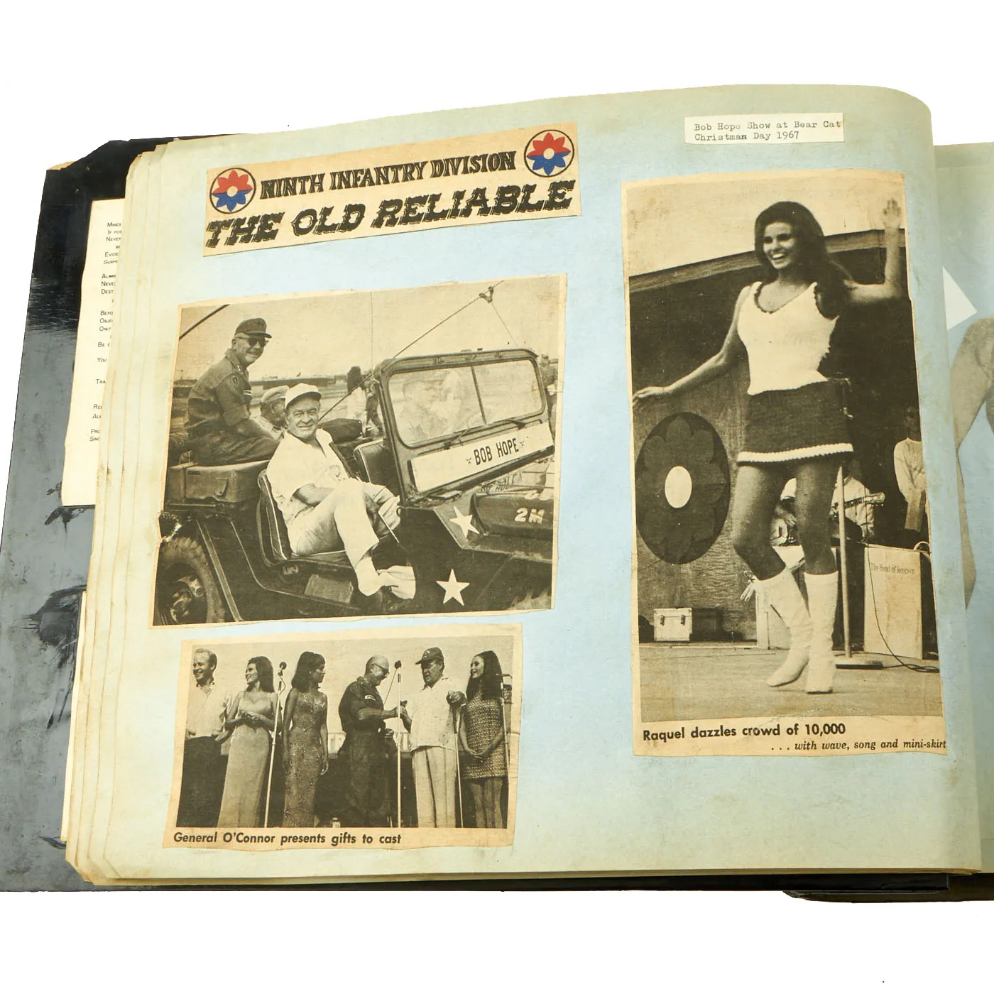 Original U.S. Vietnam War Named 3rd Squadron, 5th Cavalry Regiment, 9th Infantry Division Photo Album of Captain John Reichley - Over 120 Photos and Magazine / Newspaper Clippings
