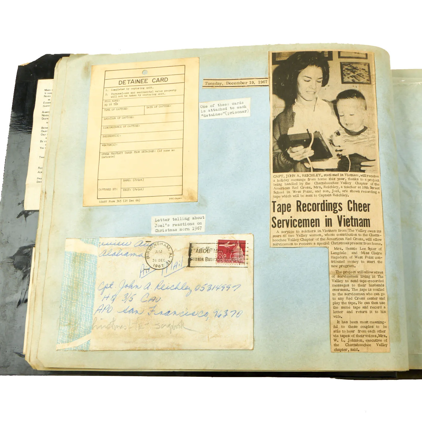 Original U.S. Vietnam War Named 3rd Squadron, 5th Cavalry Regiment, 9th Infantry Division Photo Album of Captain John Reichley - Over 120 Photos and Magazine / Newspaper Clippings