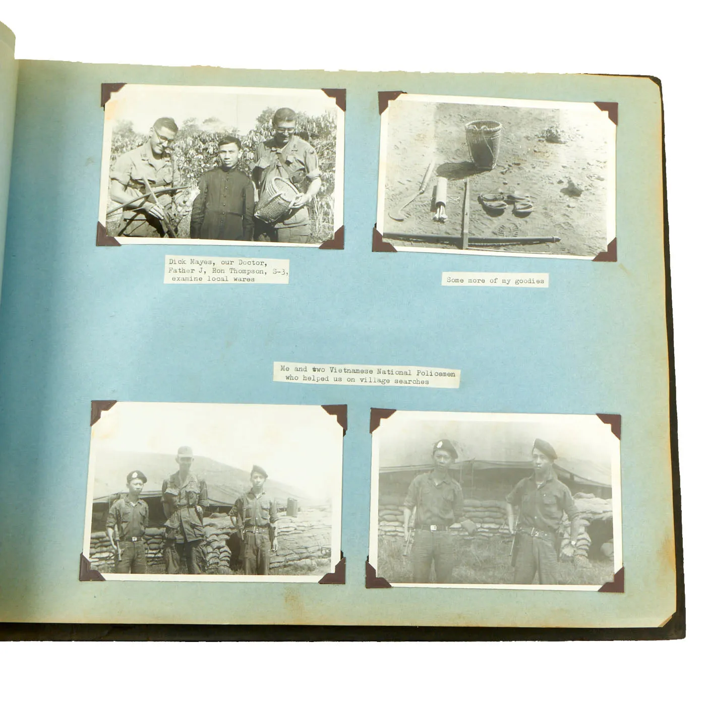 Original U.S. Vietnam War Named 3rd Squadron, 5th Cavalry Regiment, 9th Infantry Division Photo Album of Captain John Reichley - Over 120 Photos and Magazine / Newspaper Clippings