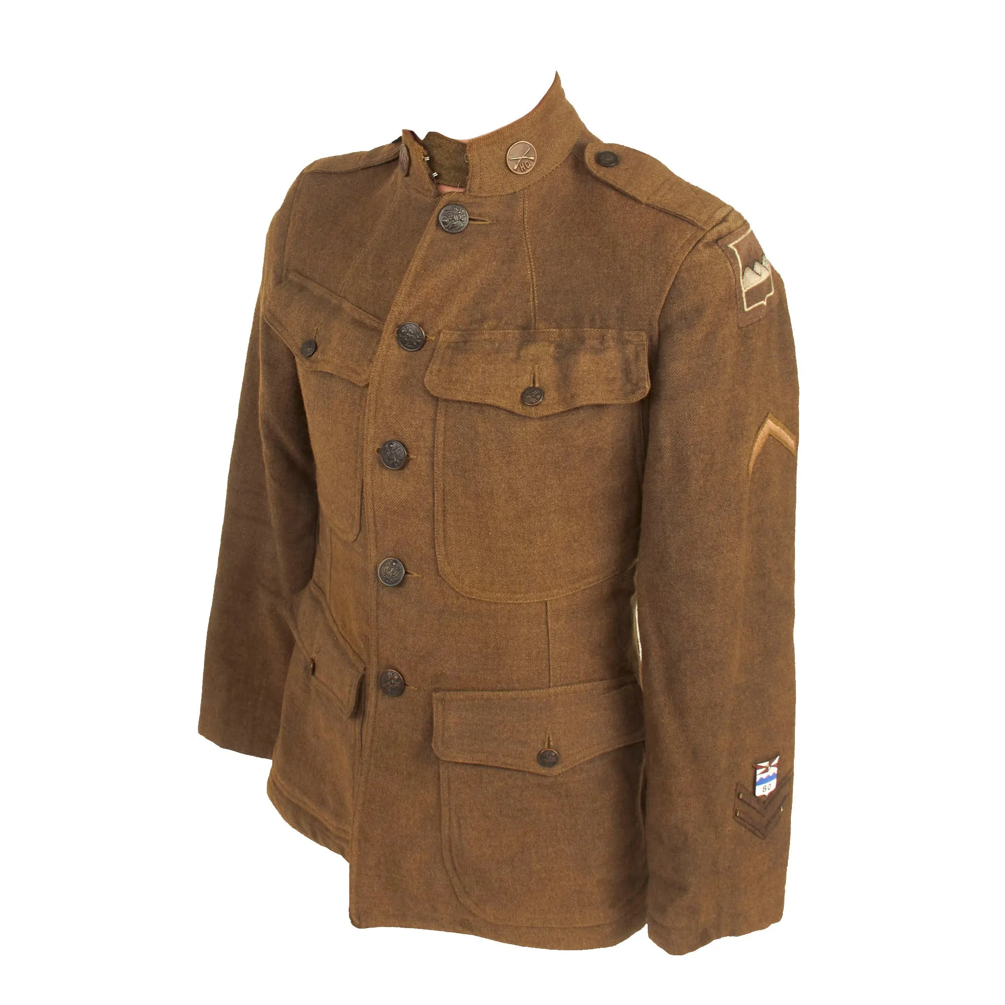 Original U.S. WWI US Army 80th Infantry Division Uniform Set