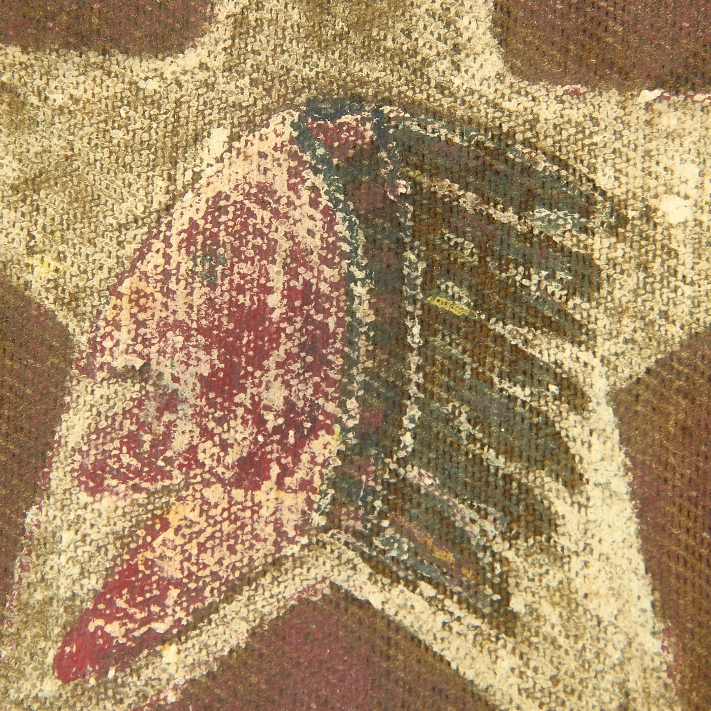 Original U.S. WWI USMC 1st Battalion 5th Marines Uniform Insignia Patch - 2nd Infantry Division