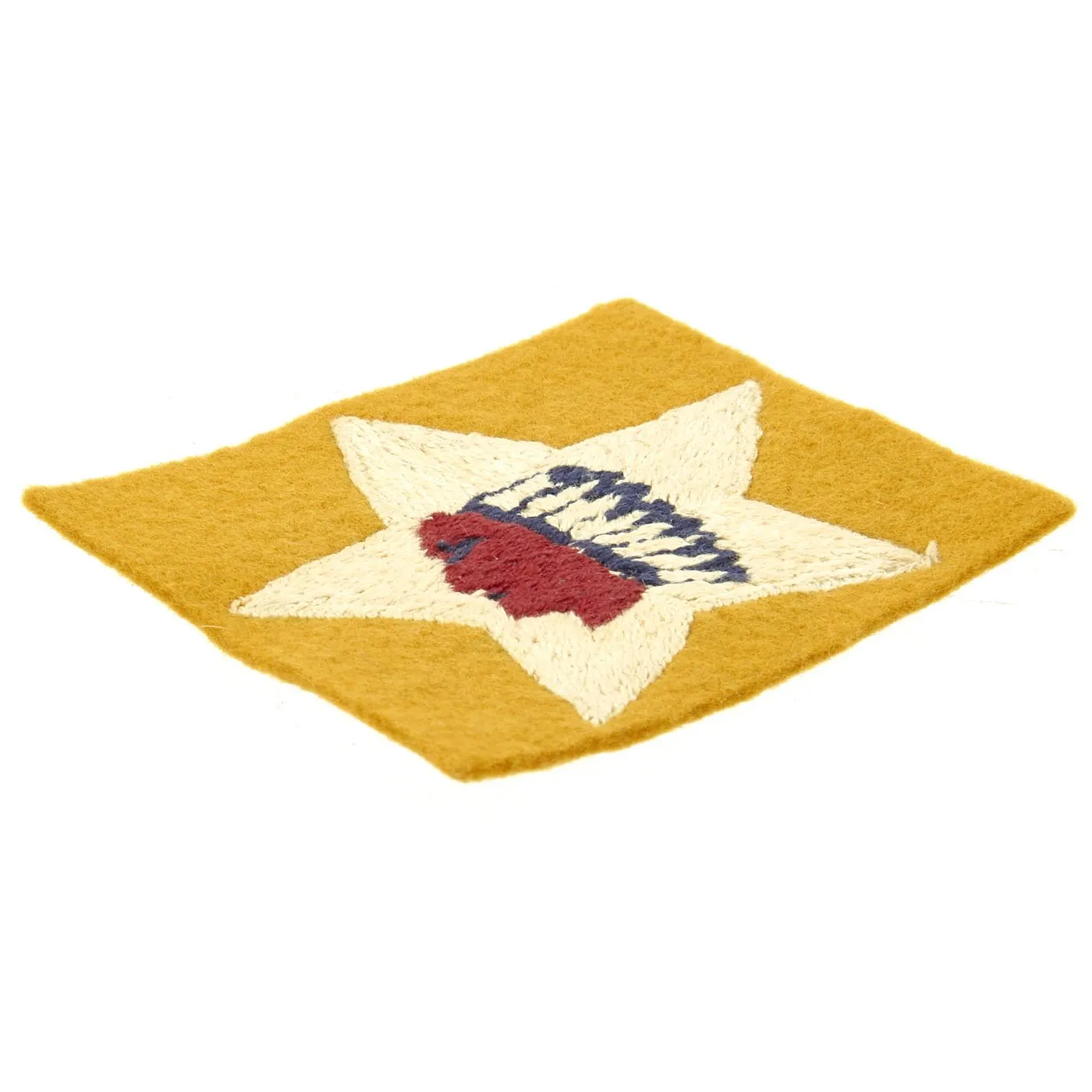 Original U.S. WWI USMC 2nd Battalion 5th Marines Uniform Insignia Patch - 2nd Infantry Division