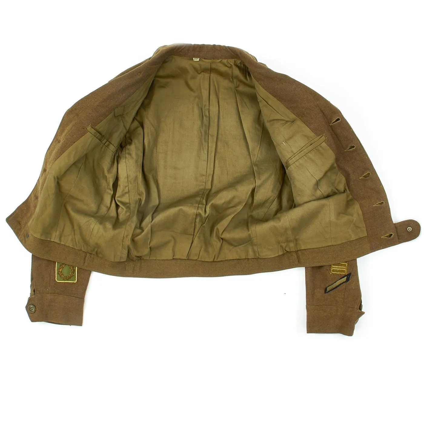 Original U.S. WWII 1st Infantry Division Ike Jacket with Bag- 1st Medical Battalion