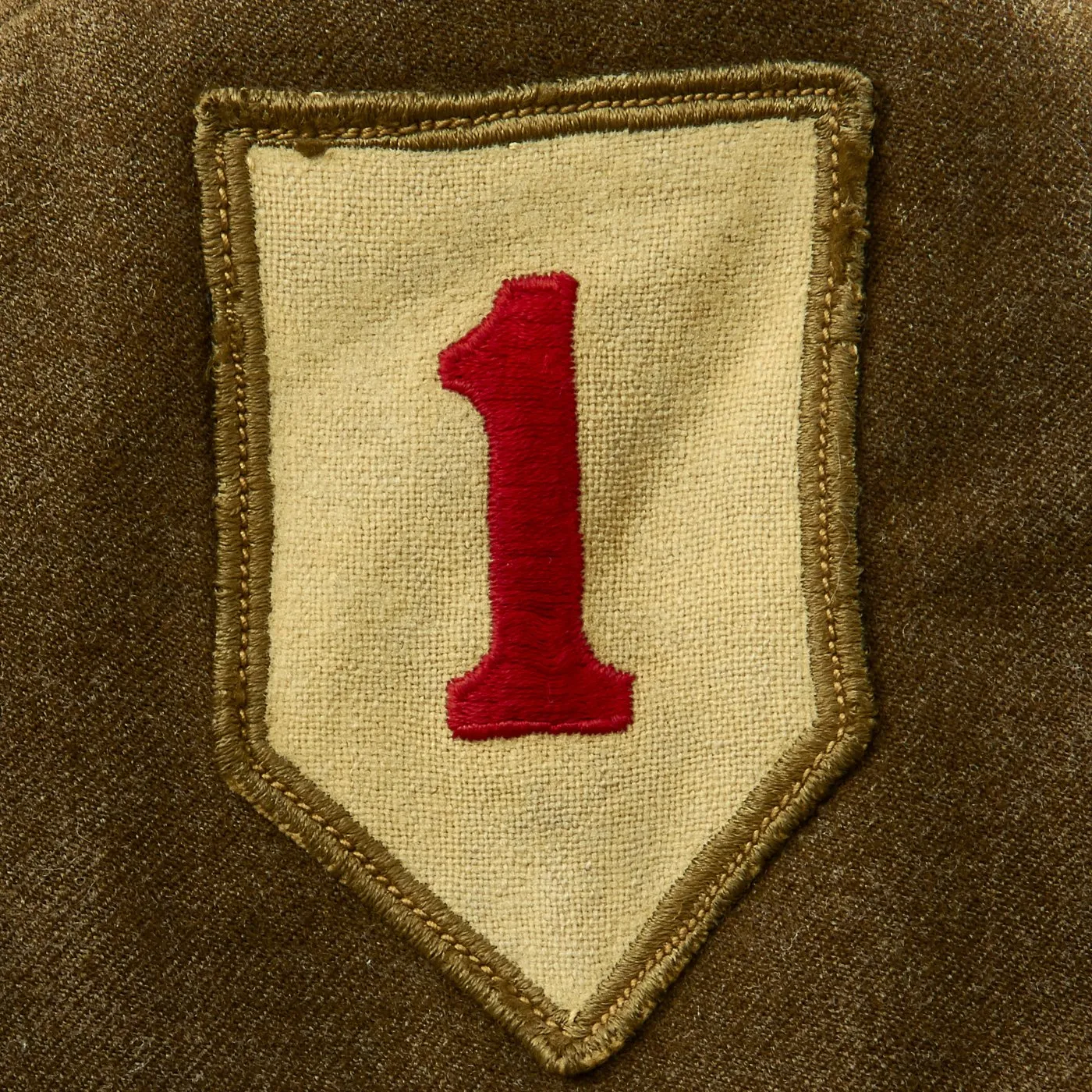 Original U.S. WWII 1st Infantry Division Ike Jacket with Bag- 1st Medical Battalion