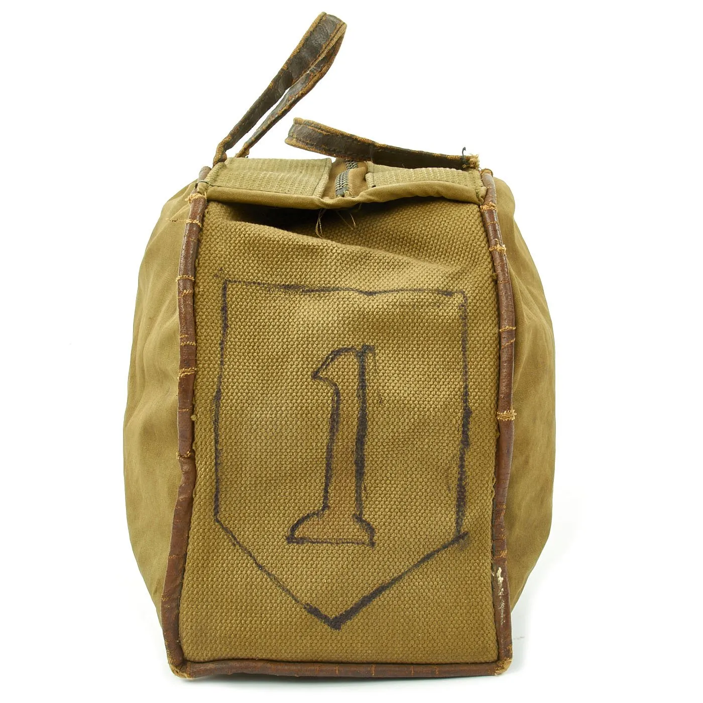 Original U.S. WWII 1st Infantry Division Ike Jacket with Bag- 1st Medical Battalion