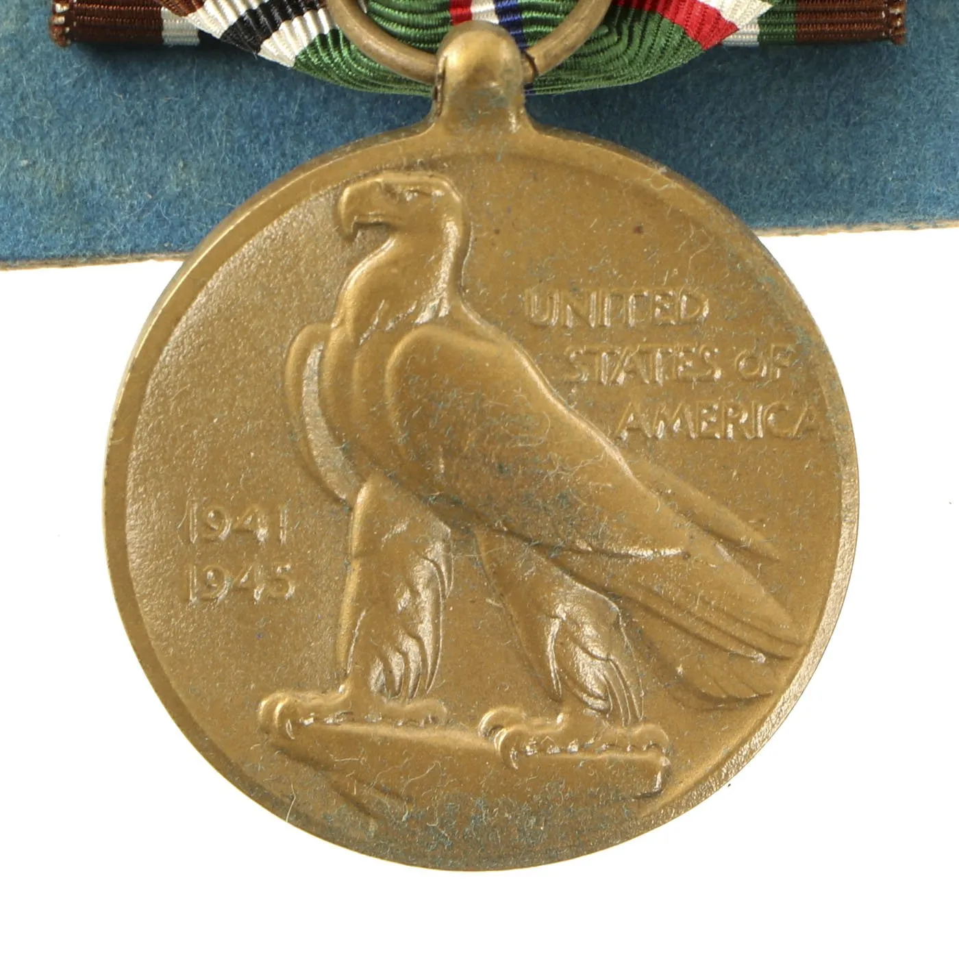 Original U.S WWII 508th Parachute Infantry Regiment 82nd Airborne Insignia and Medal Grouping