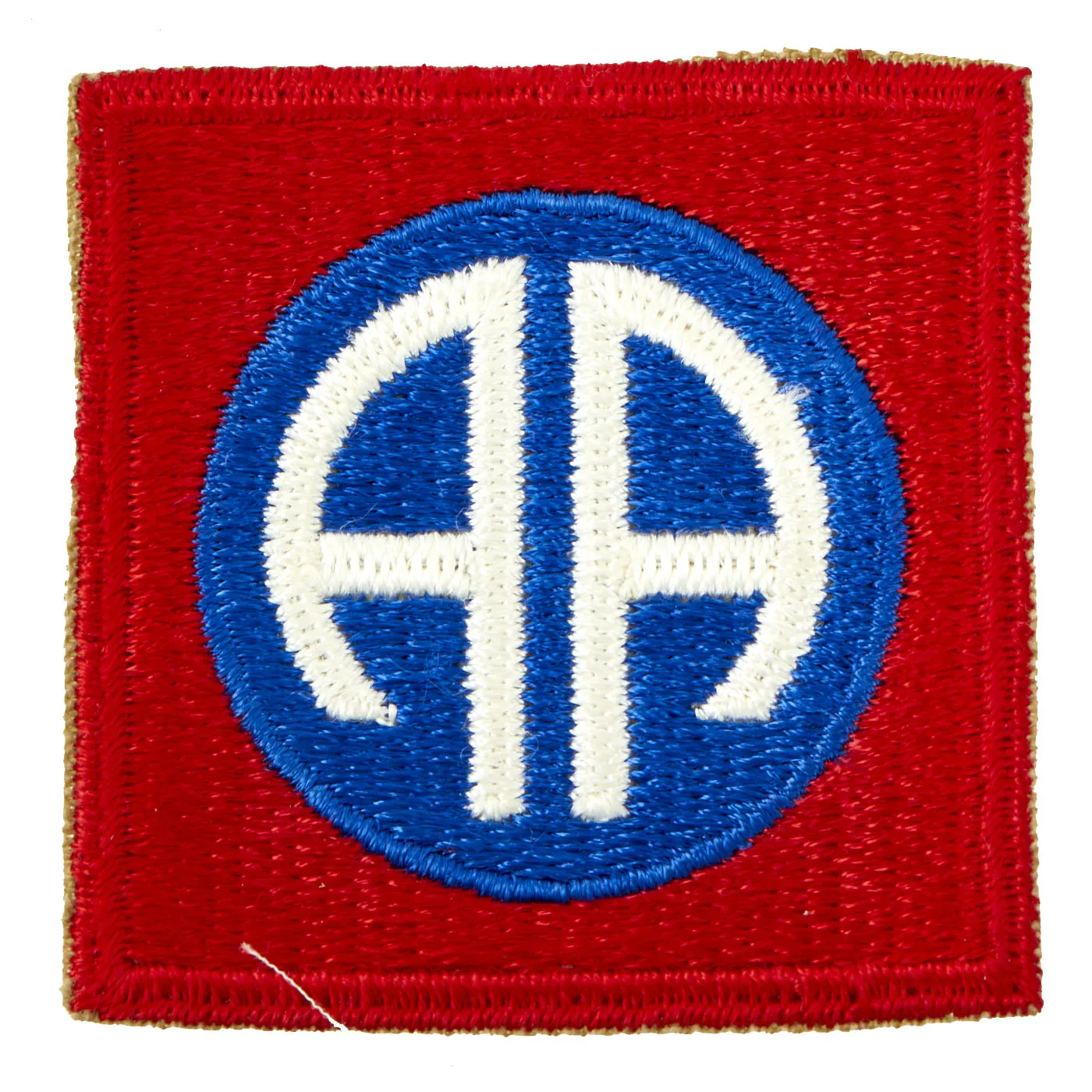 Original U.S. WWII Era 82nd Airborne Division Embroidered Shoulder Sleeve Insignia Without Airborne Rocker - “All American Division”