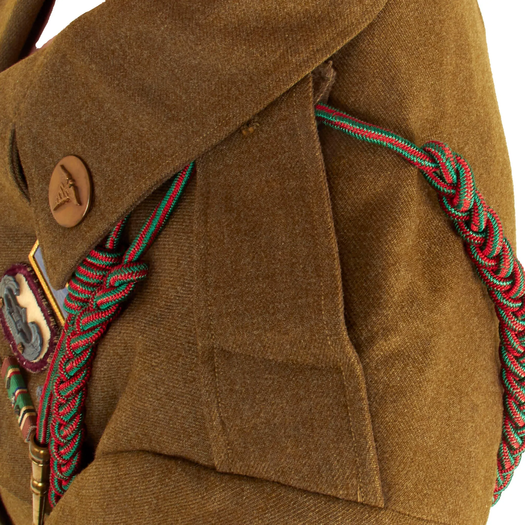Original U.S. WWII Named Airborne Medic 82nd Airborne Division 307th Airborne Medical Company Ike Jacket Uniform Set