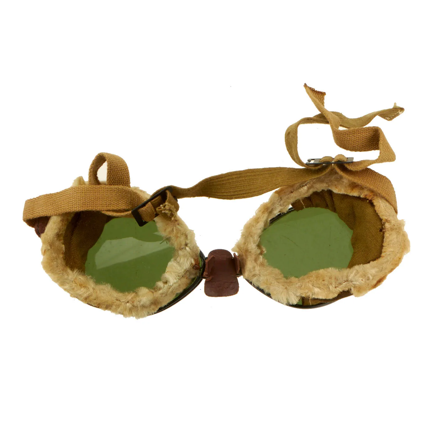 Original U.S. WWII Ski Troops Goggles With Case by Foster Grant - 10th Mountain Division