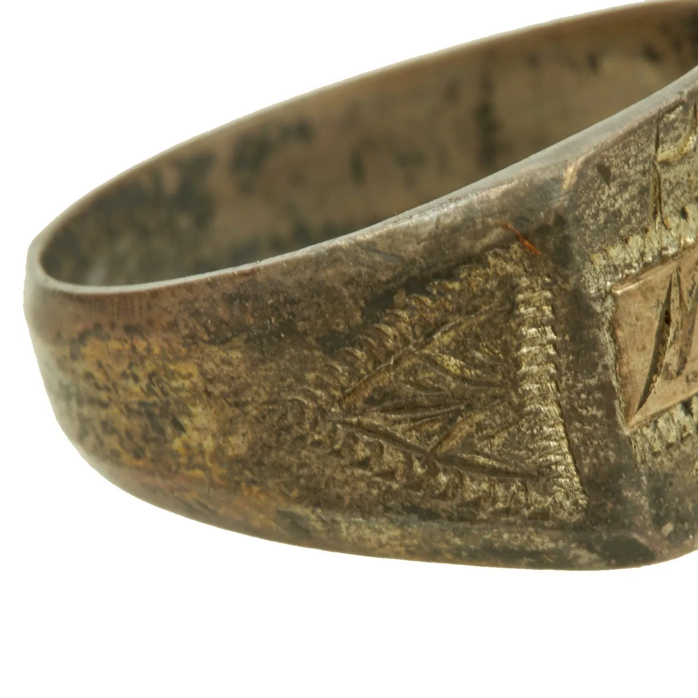 Original U.S. WWII Souvenir Ring Set - Bari Italy 1944, Manila 1945 & 90th Infantry Division