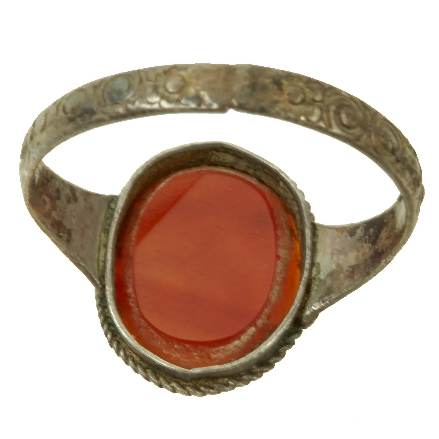 Original U.S. WWII Souvenir Ring Set - Bari Italy 1944, Manila 1945 & 90th Infantry Division