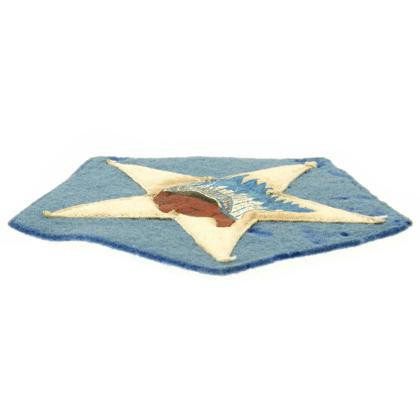 Original WWI U.S. Army 3rd Battalion 9th Infantry Regiment Uniform Insignia Patch - 2nd Division