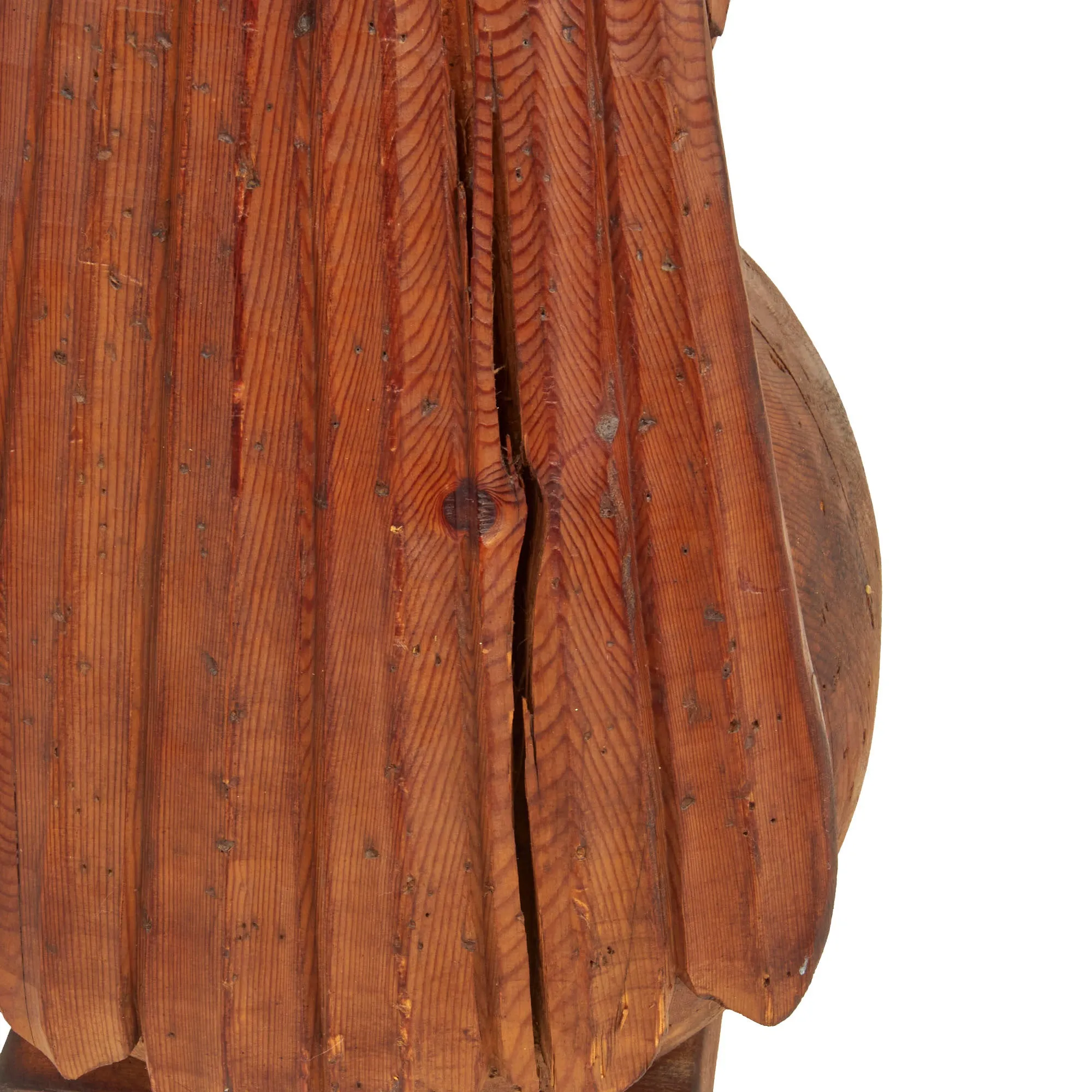 Original WWII German Army Eagle Carved Wooden Reichsadler- 43 Inches Tall